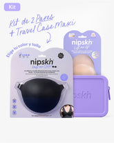 Kit Brasier Adhesivo Negro + Copas Para Levantar busto + Estuche - Nipskin®