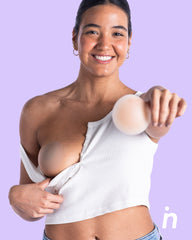 Cubre pezones Circular de Silicona Reutilizable, Nipskin® - Bare it All Nipple Covers