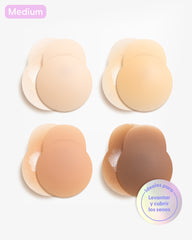 Kit Brasier Adhesivo + Copas Adhesivas en Silicona Para Levantar busto (Talla M) - Nipskin®