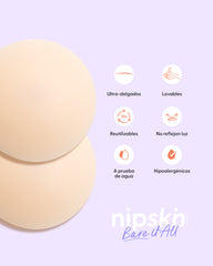 Cubre pezones Circular de Silicona Reutilizable, Nipskin® - Bare it All Nipple Covers