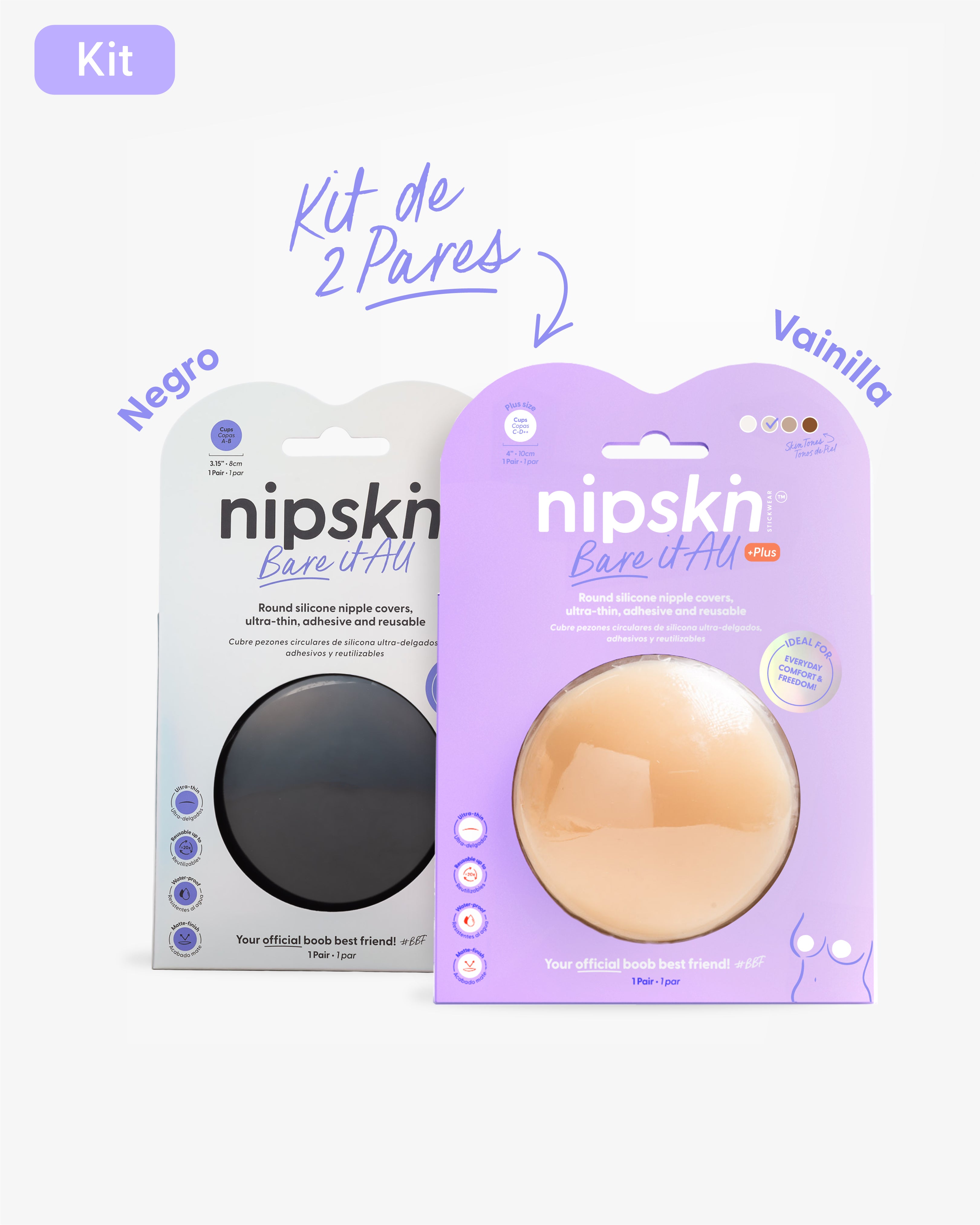 Copas de Silicona para Senos - Nipskin®