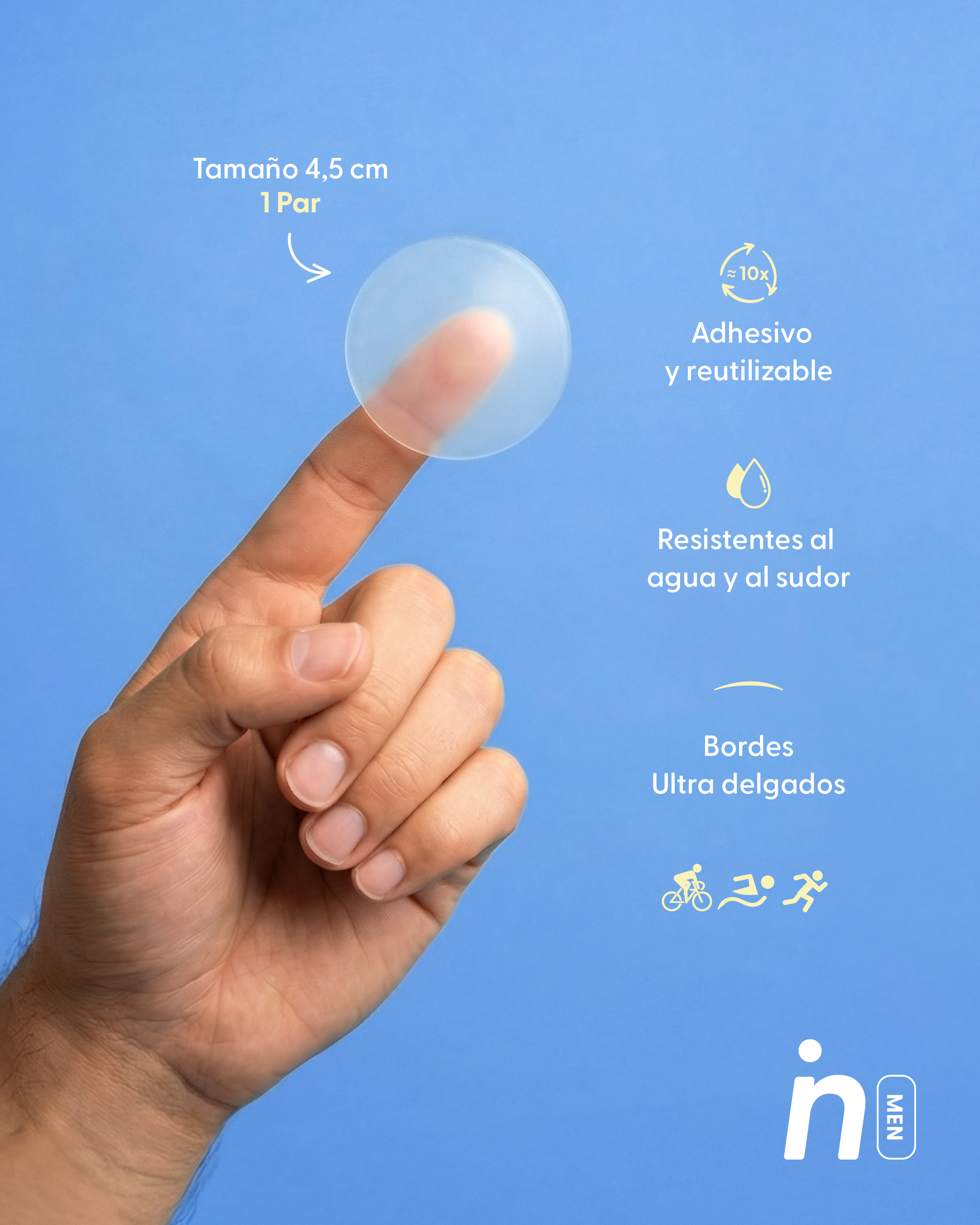 Protector de Pezón Anti-Roce Reutilizable (Silicona Pro), Own the Game - Nipskin®