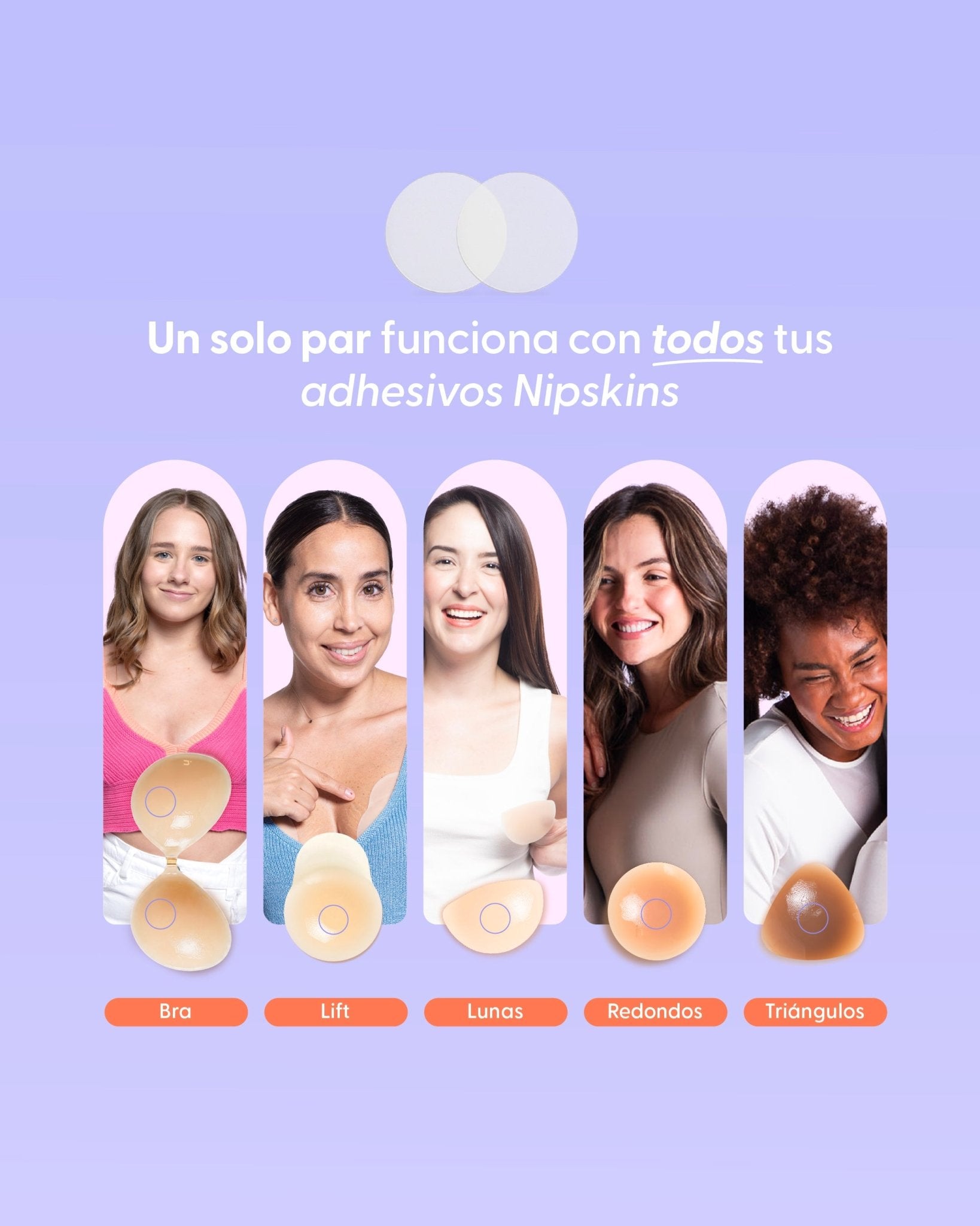 Aisladores de Adhesivo para pezones - Nipskin®