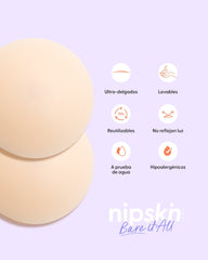 Bare it All Nipple Covers PLUS - Cubre Pezones Circulares de Silicona Reutilizables - Nipskin