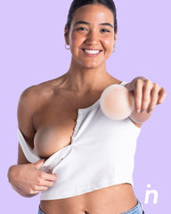 Bare it All Nipple Covers PLUS - Cubre Pezones Circulares de Silicona Reutilizables - Nipskin