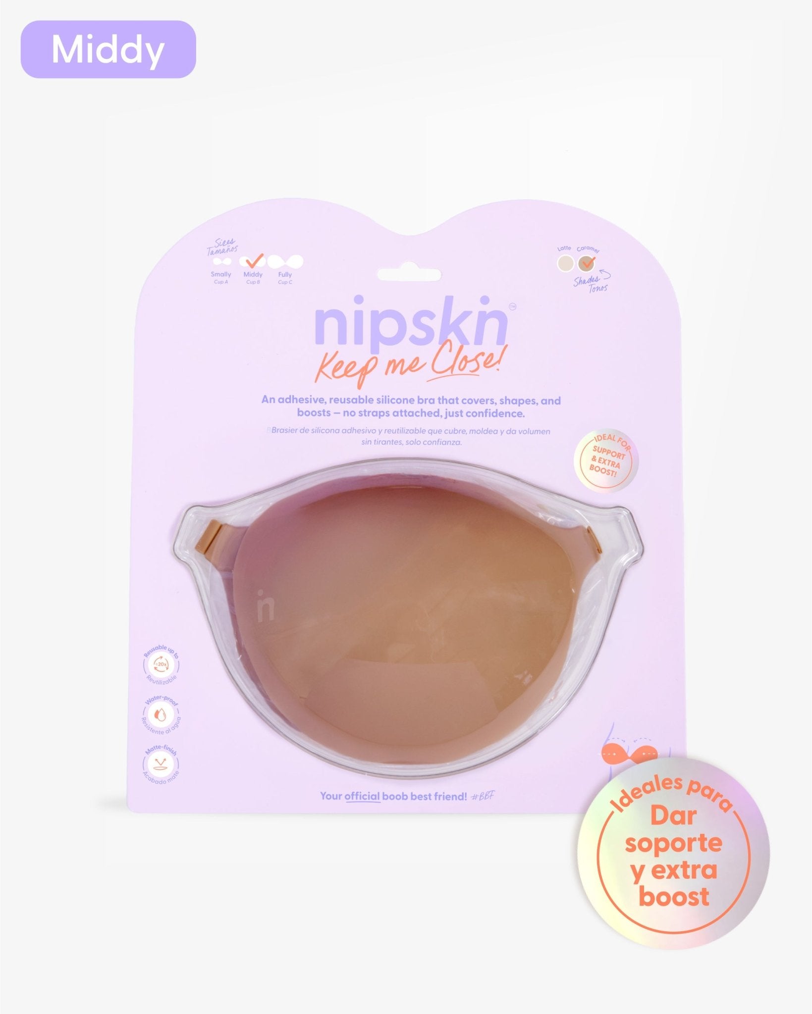 Brasier Invisible Adhesivo de Silicona, Keep Me Close - Nipskin®