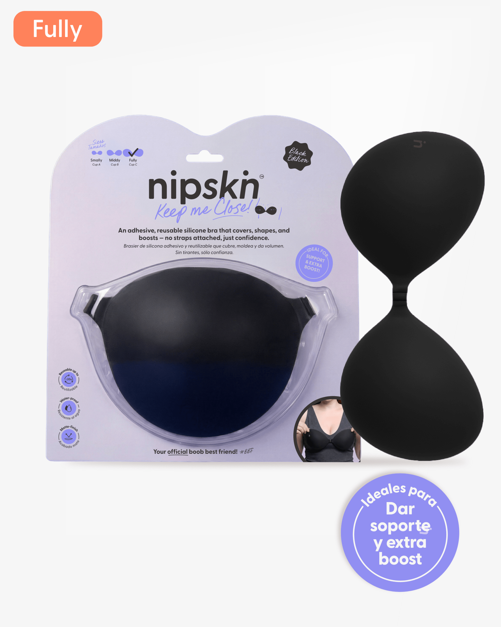 Brasier Invisible Adhesivo de Silicona, Keep Me Close - Nipskin®