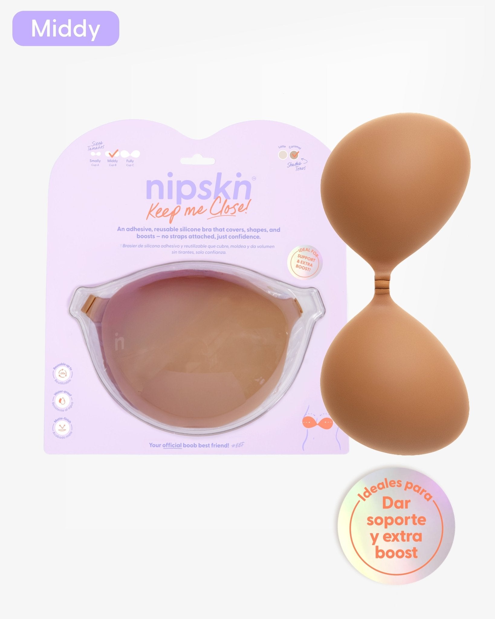 Brasier Invisible Adhesivo de Silicona, Keep Me Close - Nipskin®