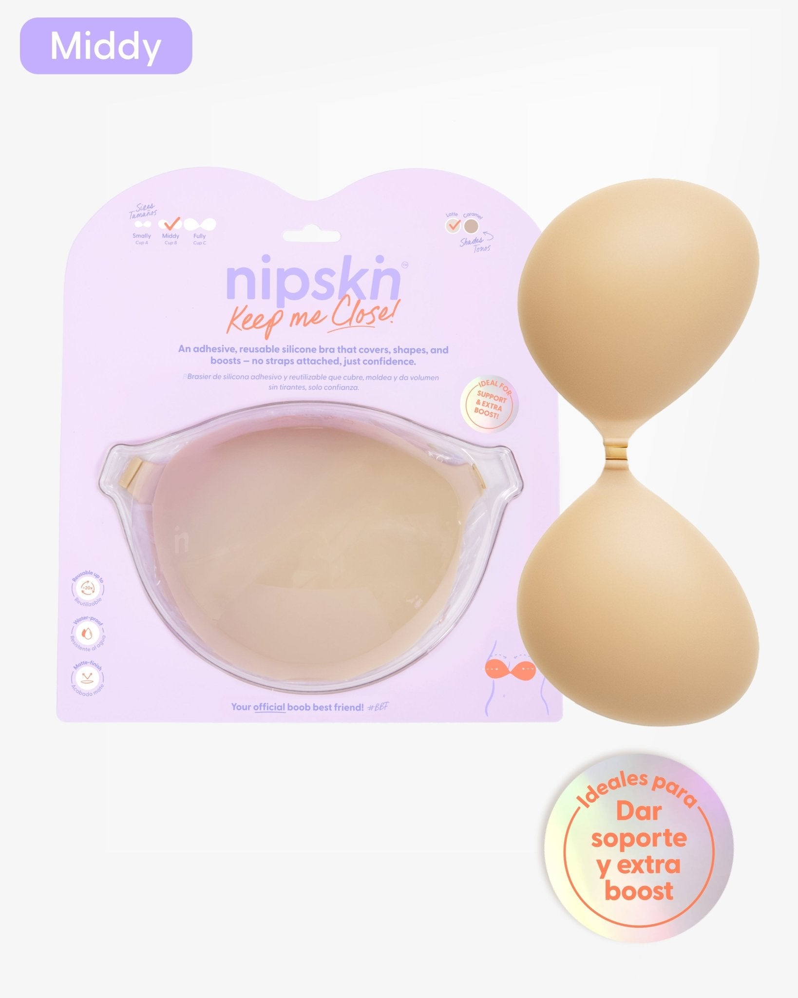 Brasier Invisible Adhesivo de Silicona, Keep Me Close - Nipskin®