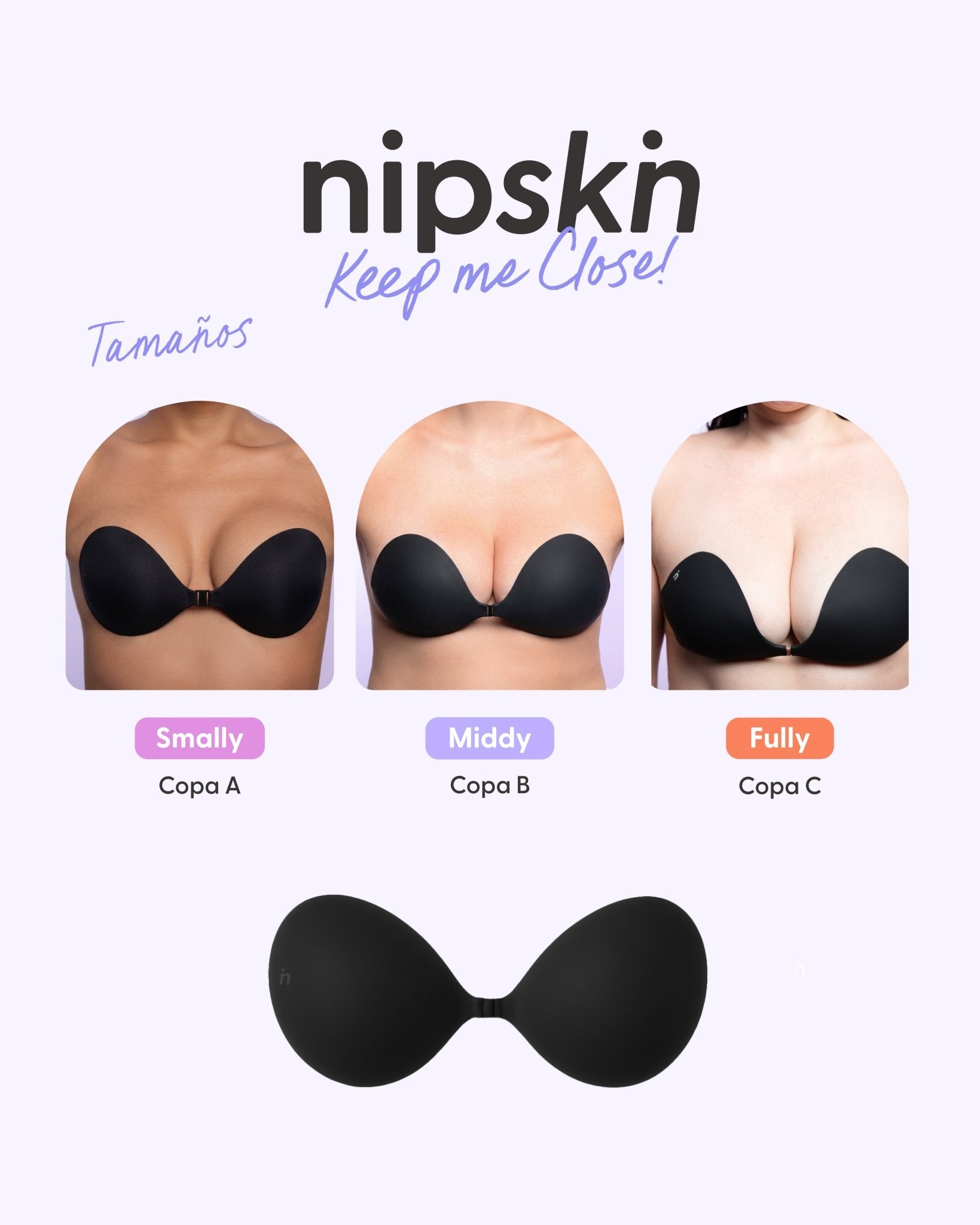 Brasier Invisible Adhesivo de Silicona, Keep Me Close - Nipskin®