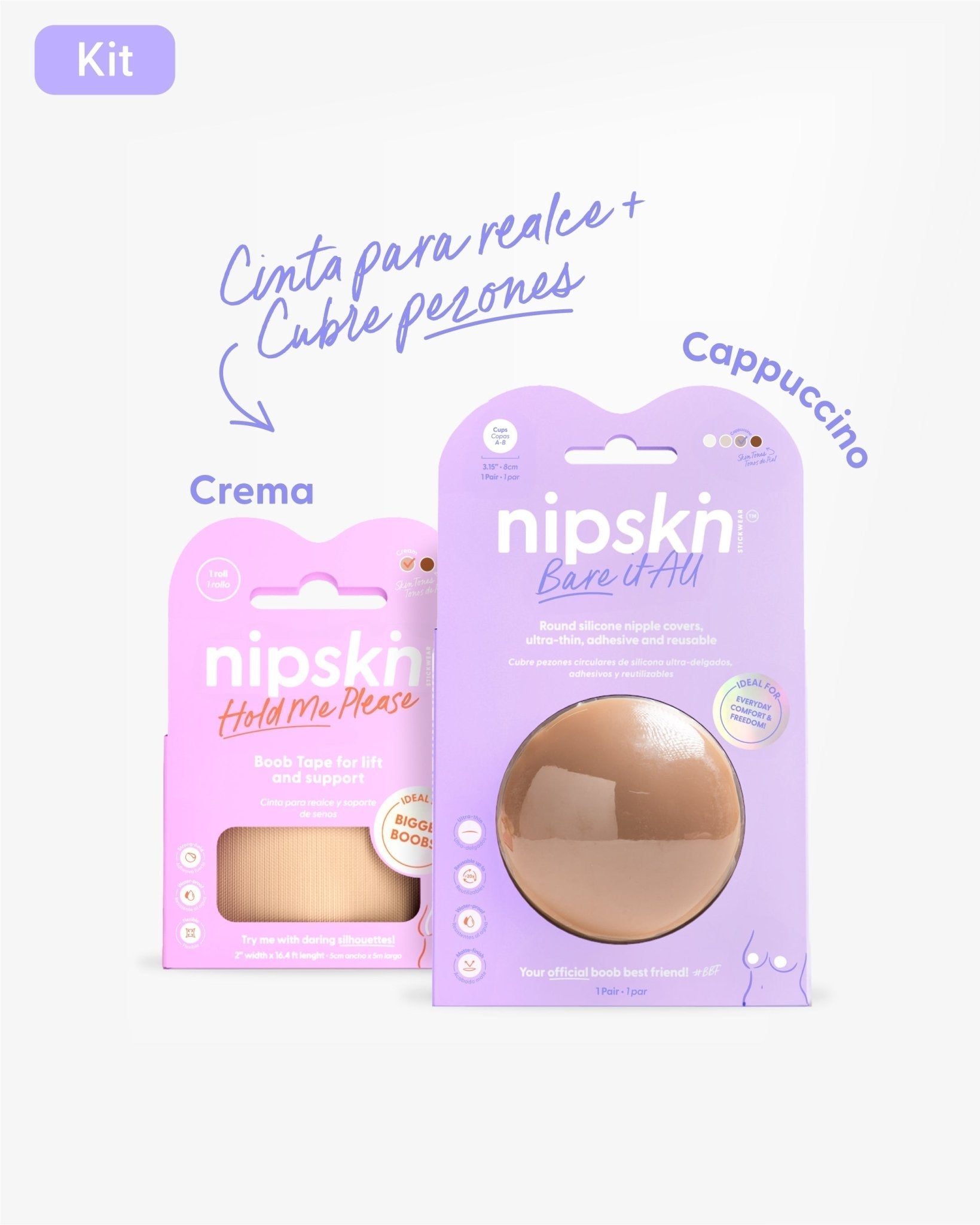 Cinta para Levantar el busto mas Cubre pezon - Nipskin®