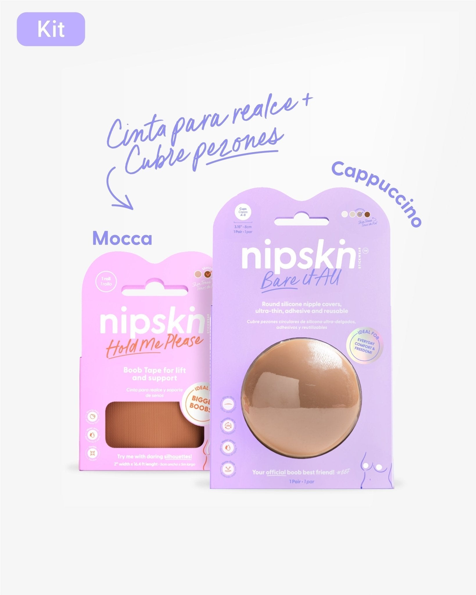 Cinta para Levantar el busto mas Cubre pezon - Nipskin®
