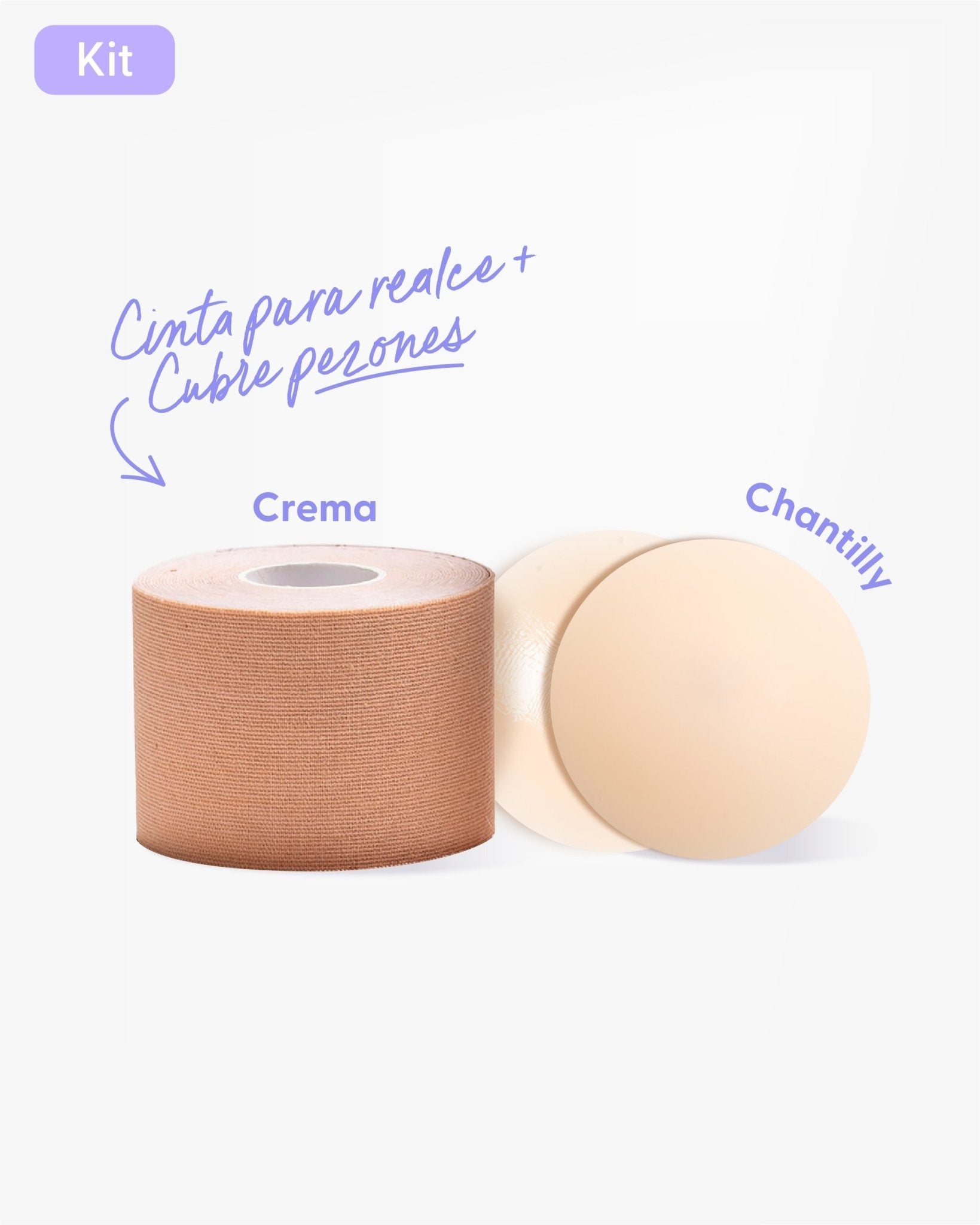 Cinta para Levantar el busto mas Cubre pezon - Nipskin®