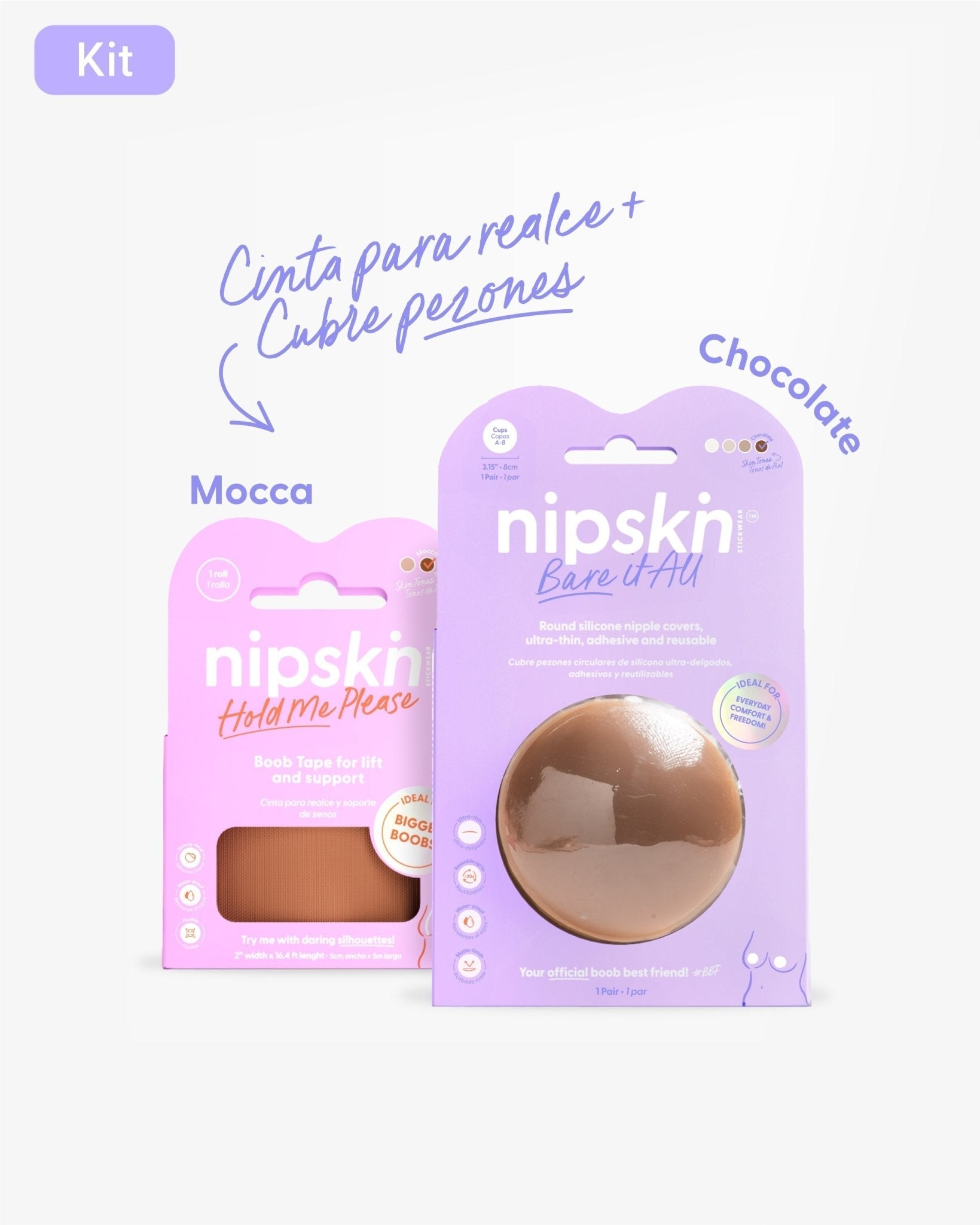 Cinta para Levantar el busto mas Cubre pezon - Nipskin®