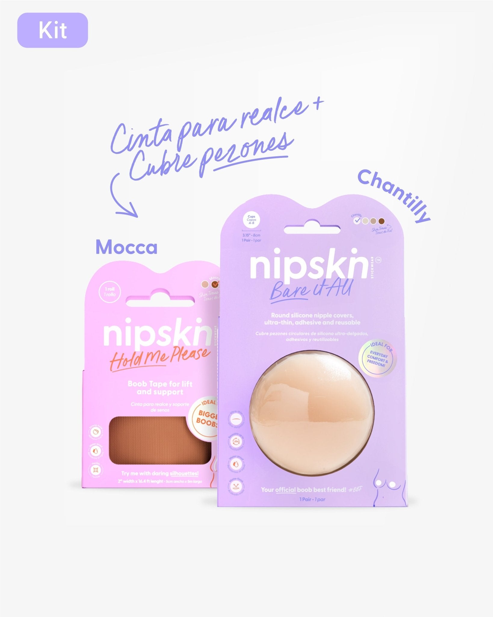 Cinta para Levantar el busto más Cubre pezón - Nipskin®