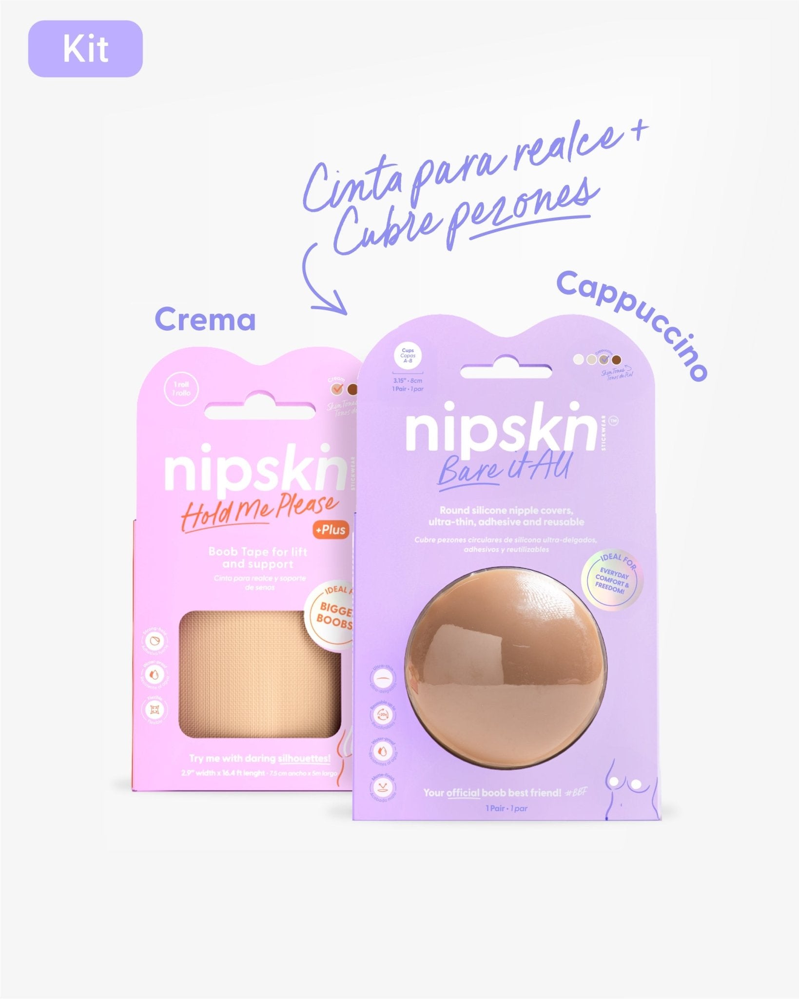 Cinta para Levantar el busto más Cubre pezón - Nipskin®