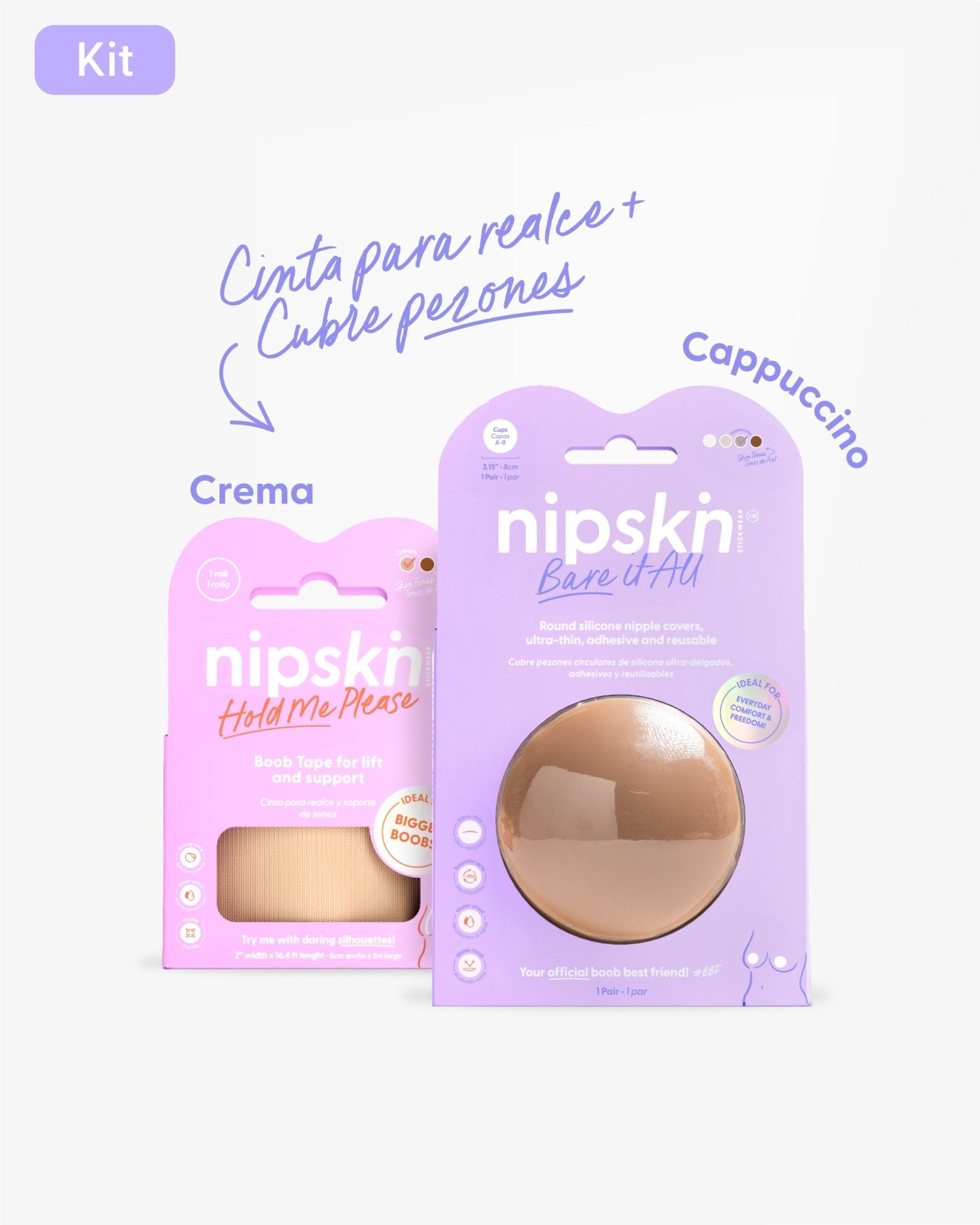 Cinta para Levantar el busto más Cubre pezón - Nipskin®