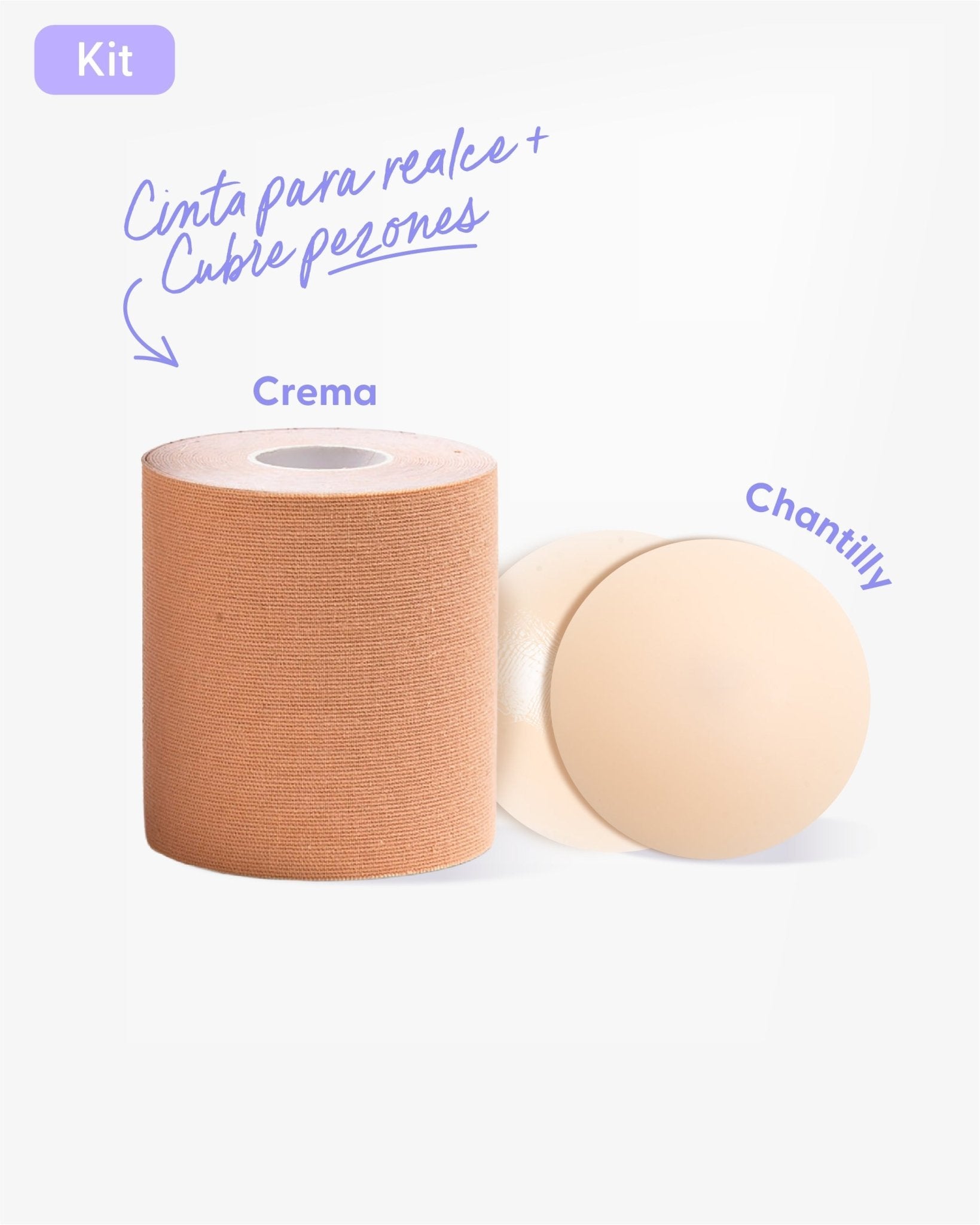 Cinta para Levantar el busto mas Cubre pezon PLUS - Nipskin®