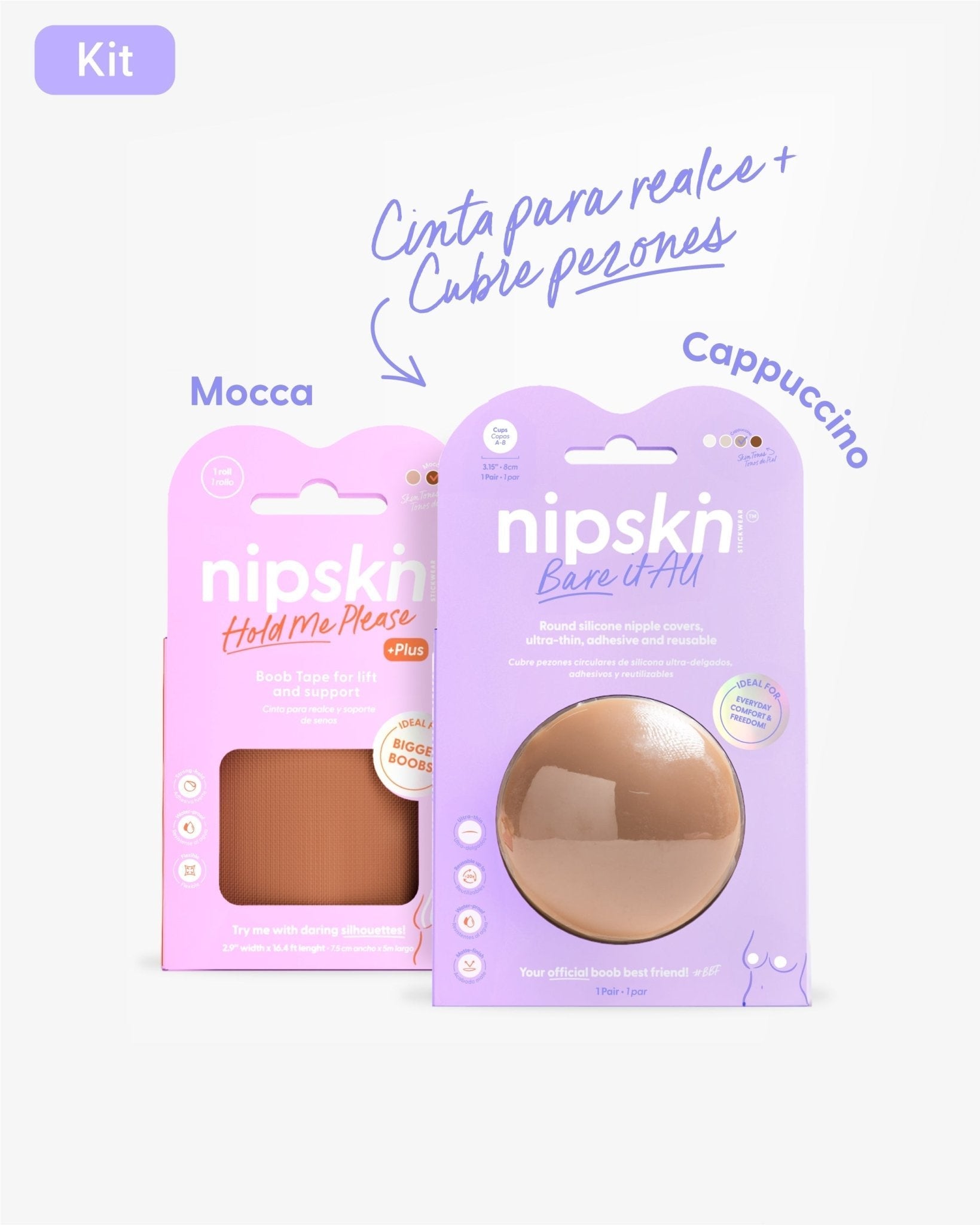 Cinta para Levantar el busto mas Cubre pezon PLUS - Nipskin®