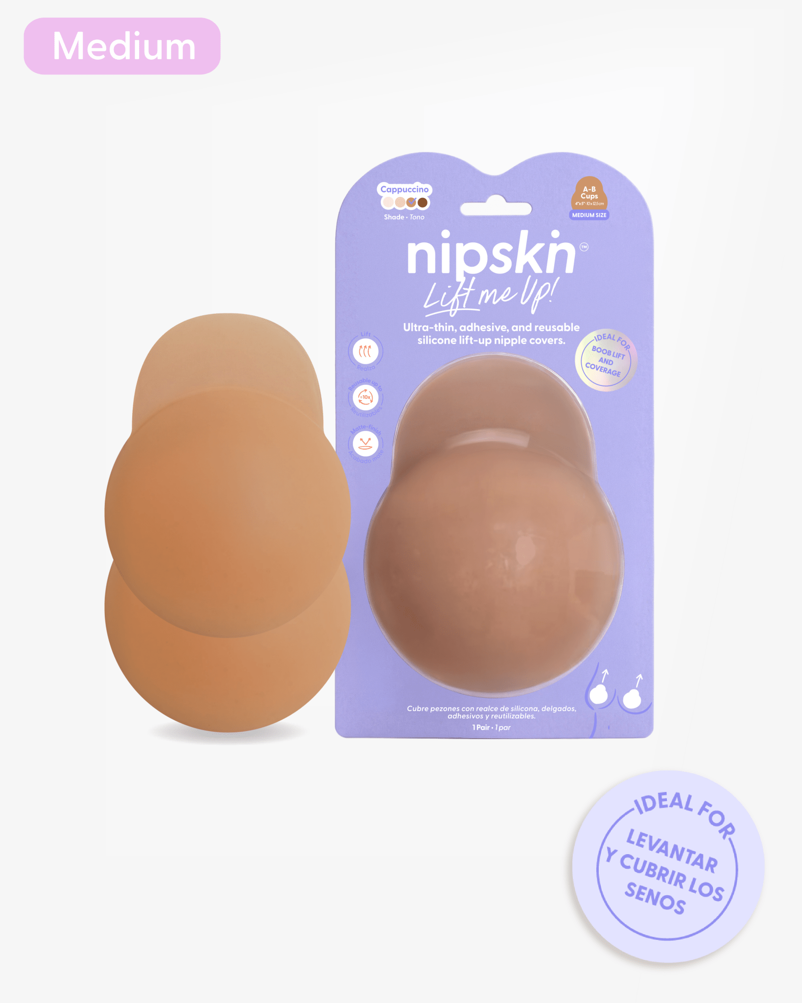 Copas Adhesivas en Silicona Para Levantar busto, Lift Me Up - Nipskin®