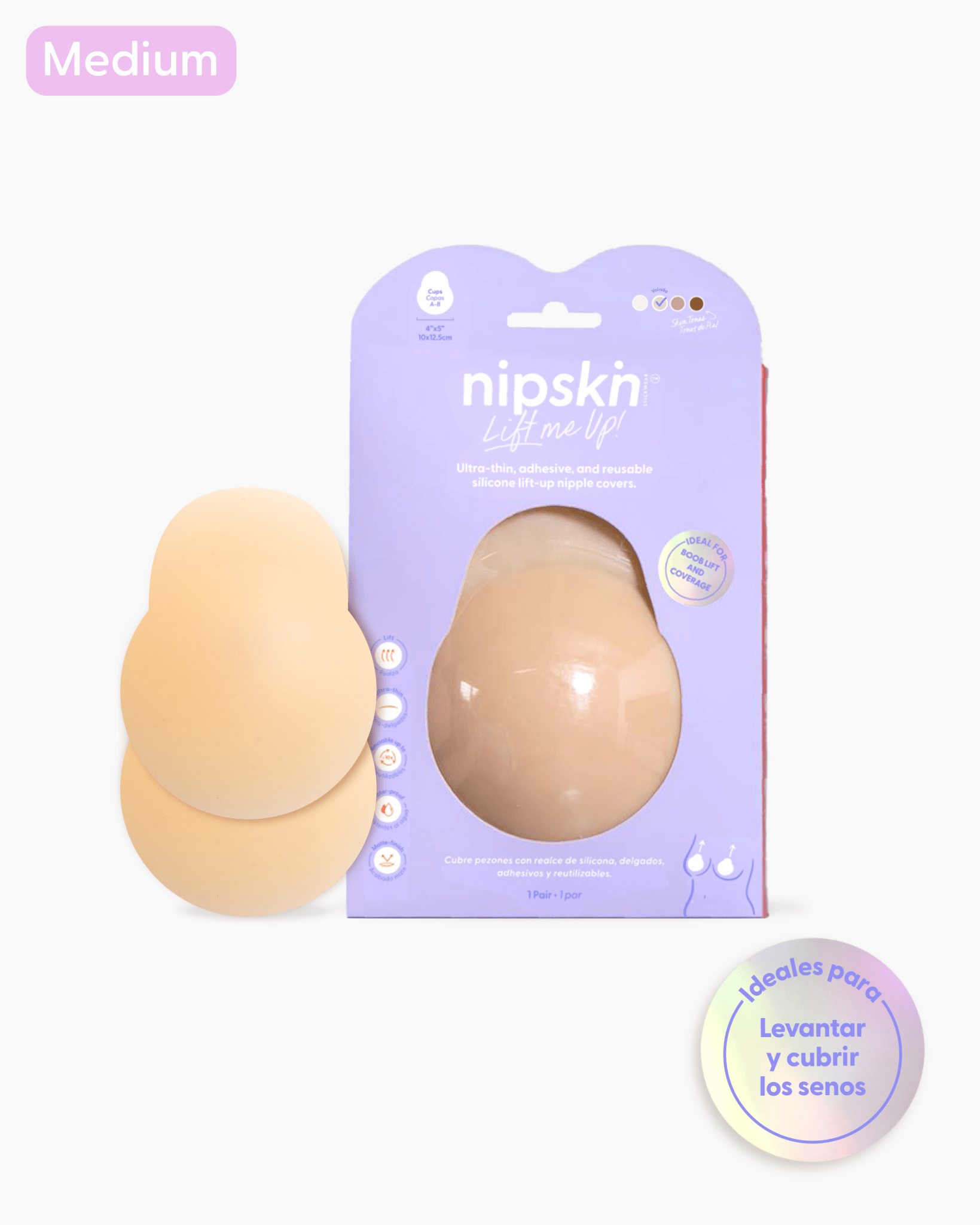 Copas Adhesivas en Silicona Para Levantar busto, Lift Me Up - Nipskin®