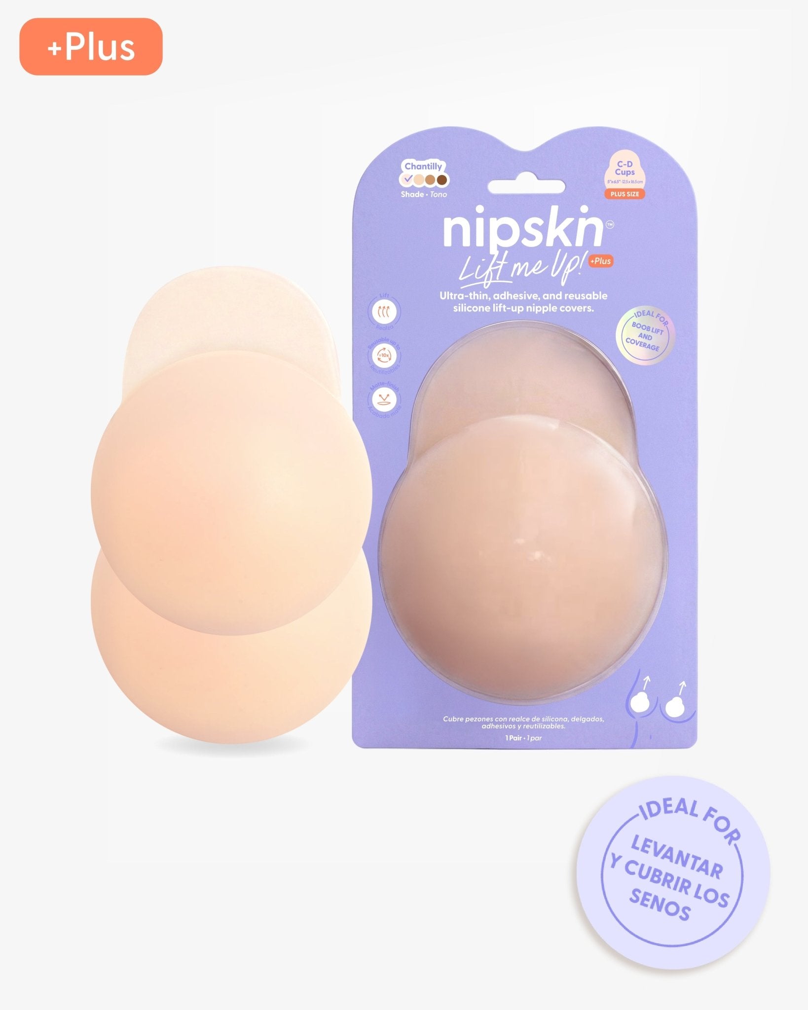 Copas Adhesivas en Silicona Para Levantar busto, Lift Me Up - Nipskin®