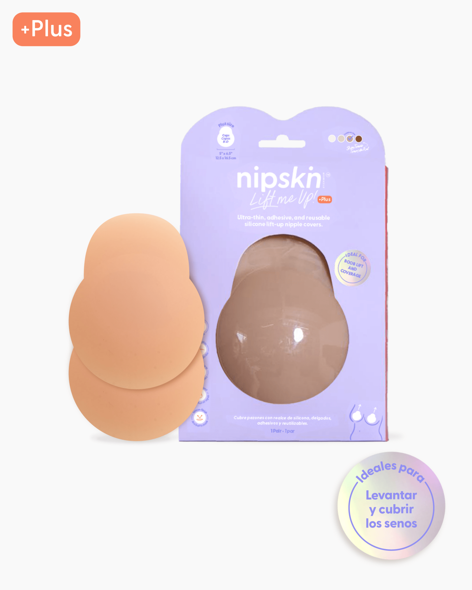 Copas Adhesivas en Silicona Para Levantar busto, Lift Me Up - Nipskin®
