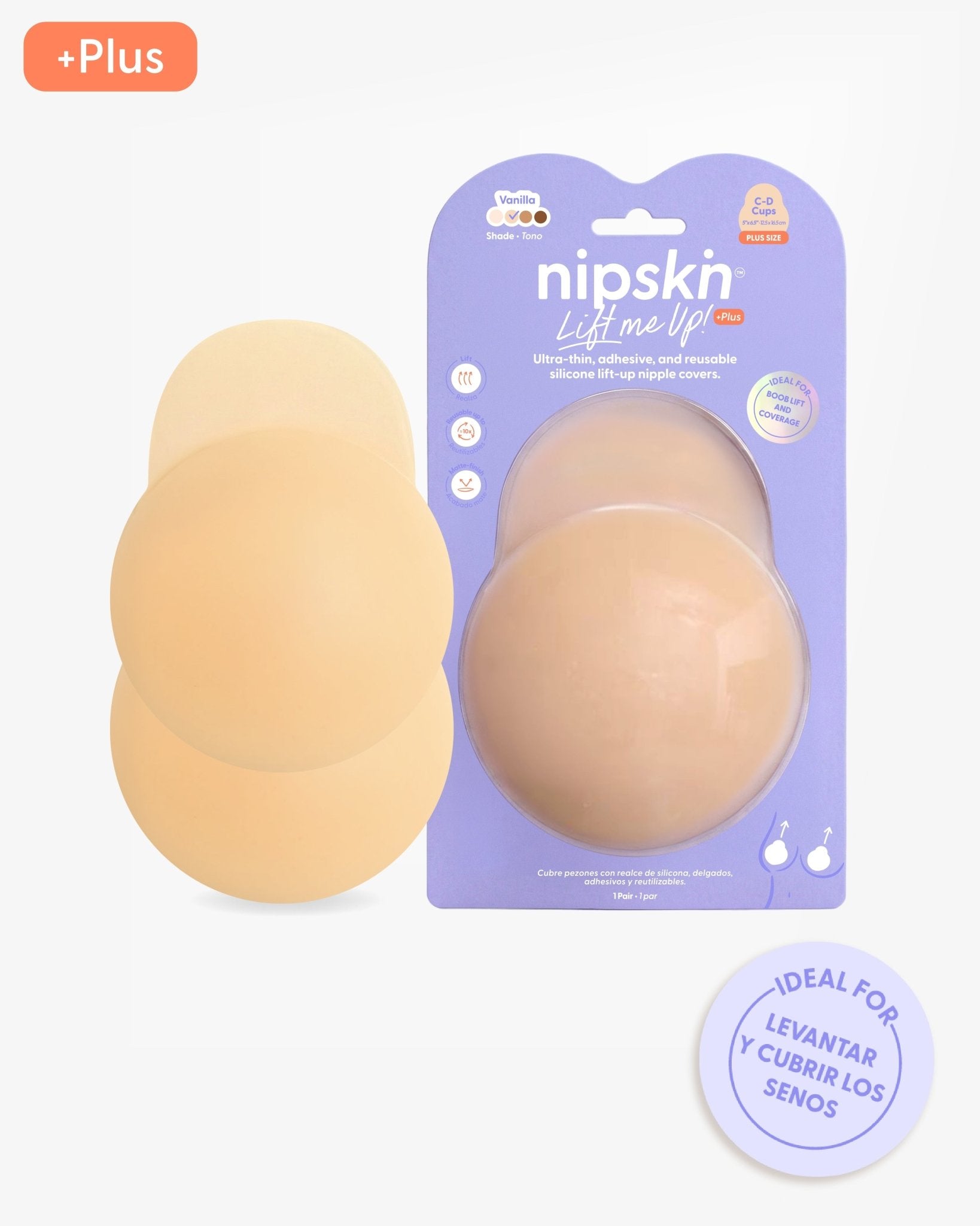 Copas Adhesivas en Silicona Para Levantar busto, Lift Me Up - Nipskin®