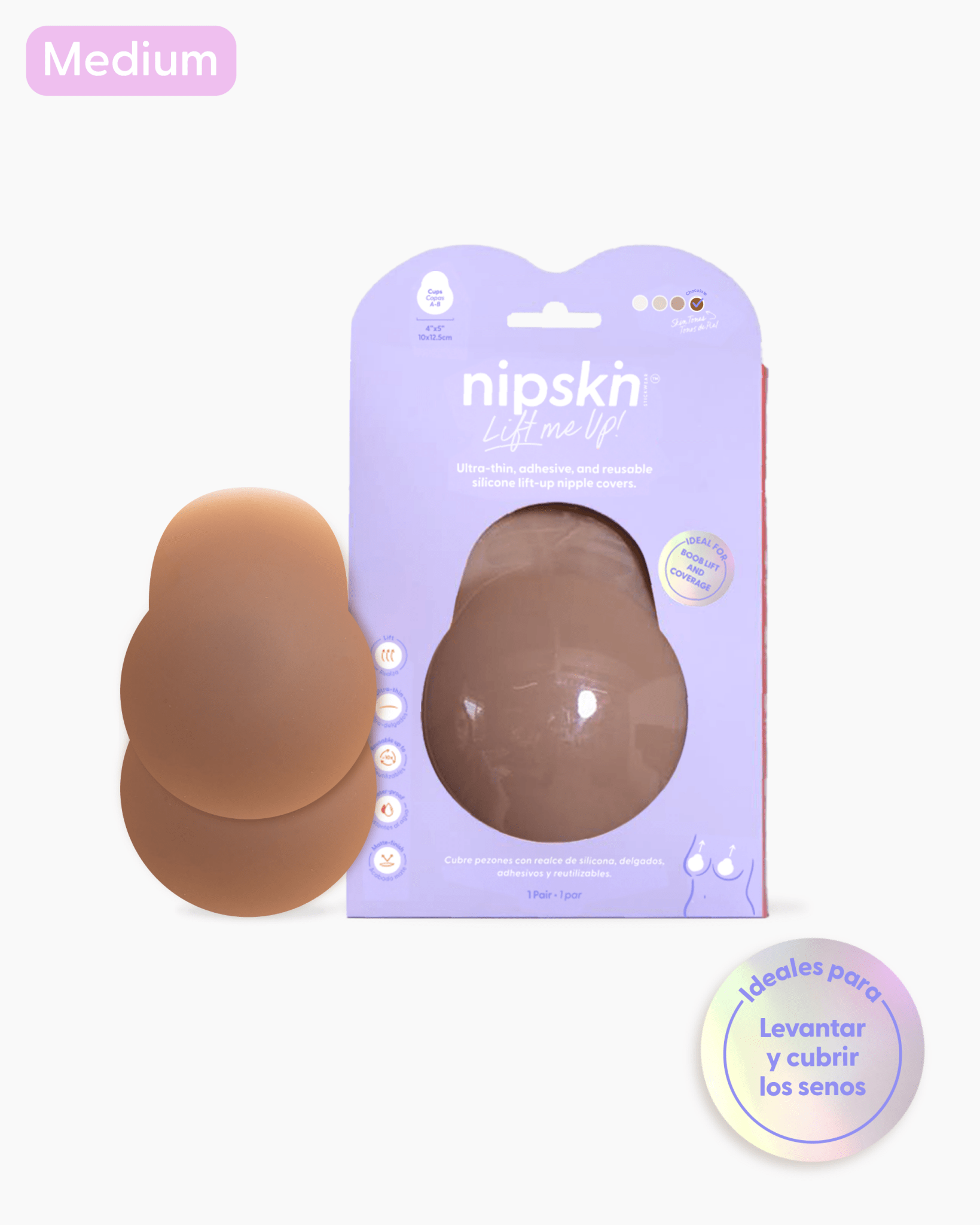Copas Adhesivas en Silicona Para Levantar busto, Lift Me Up - Nipskin®