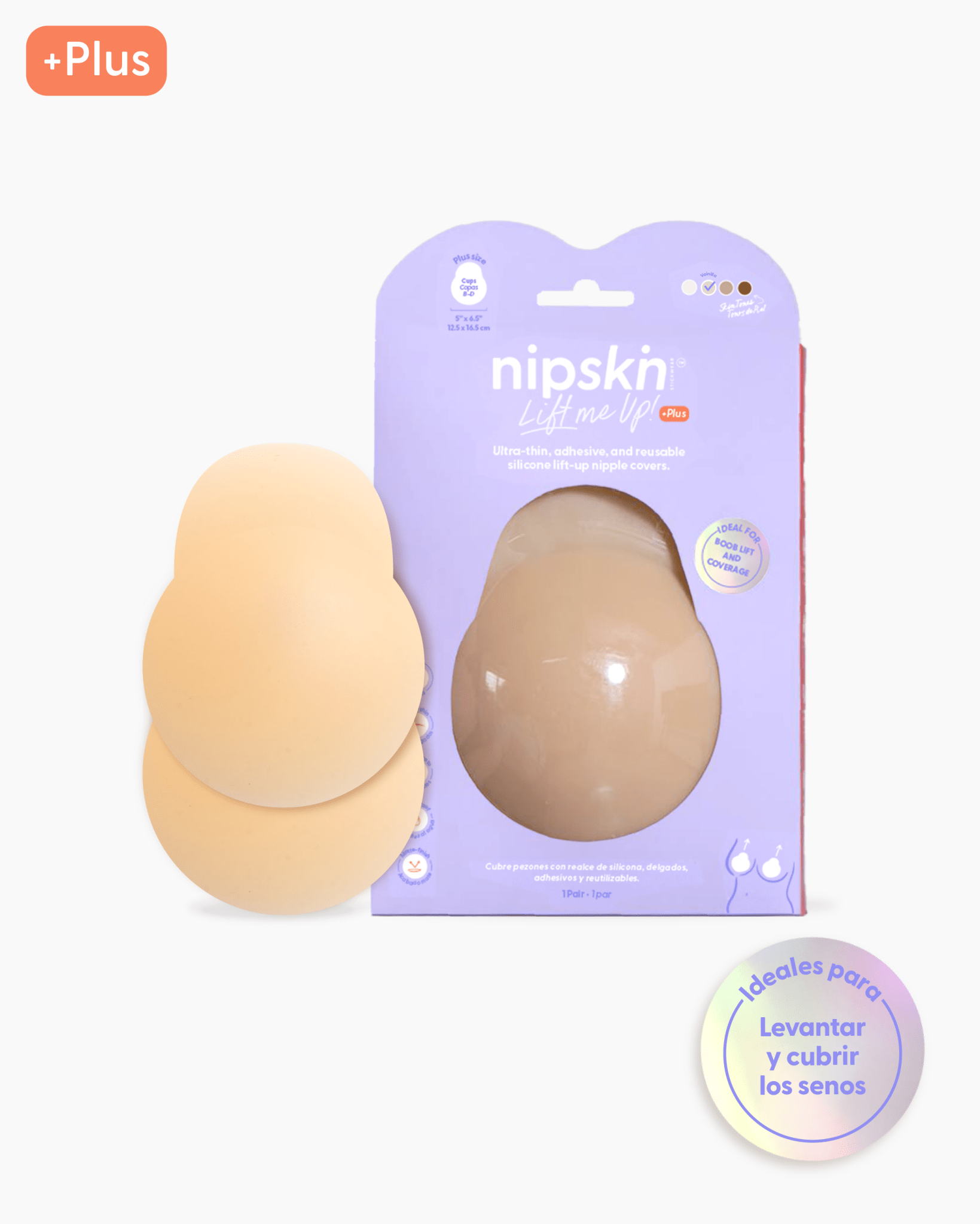 Copas Adhesivas en Silicona Para Levantar busto, Lift Me Up - Nipskin®