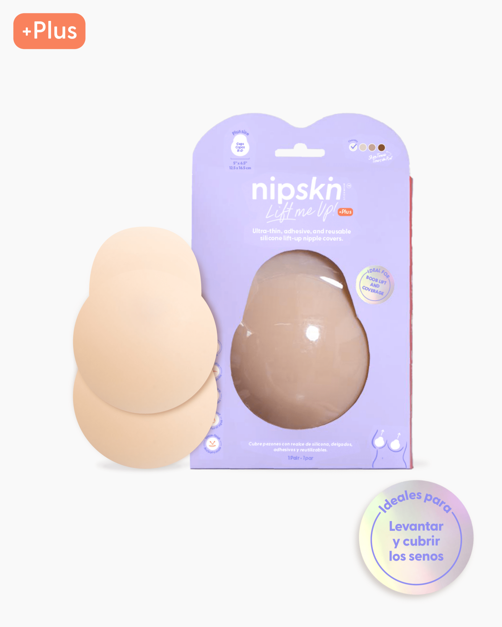 Copas Adhesivas en Silicona Para Levantar busto, Lift Me Up - Nipskin®