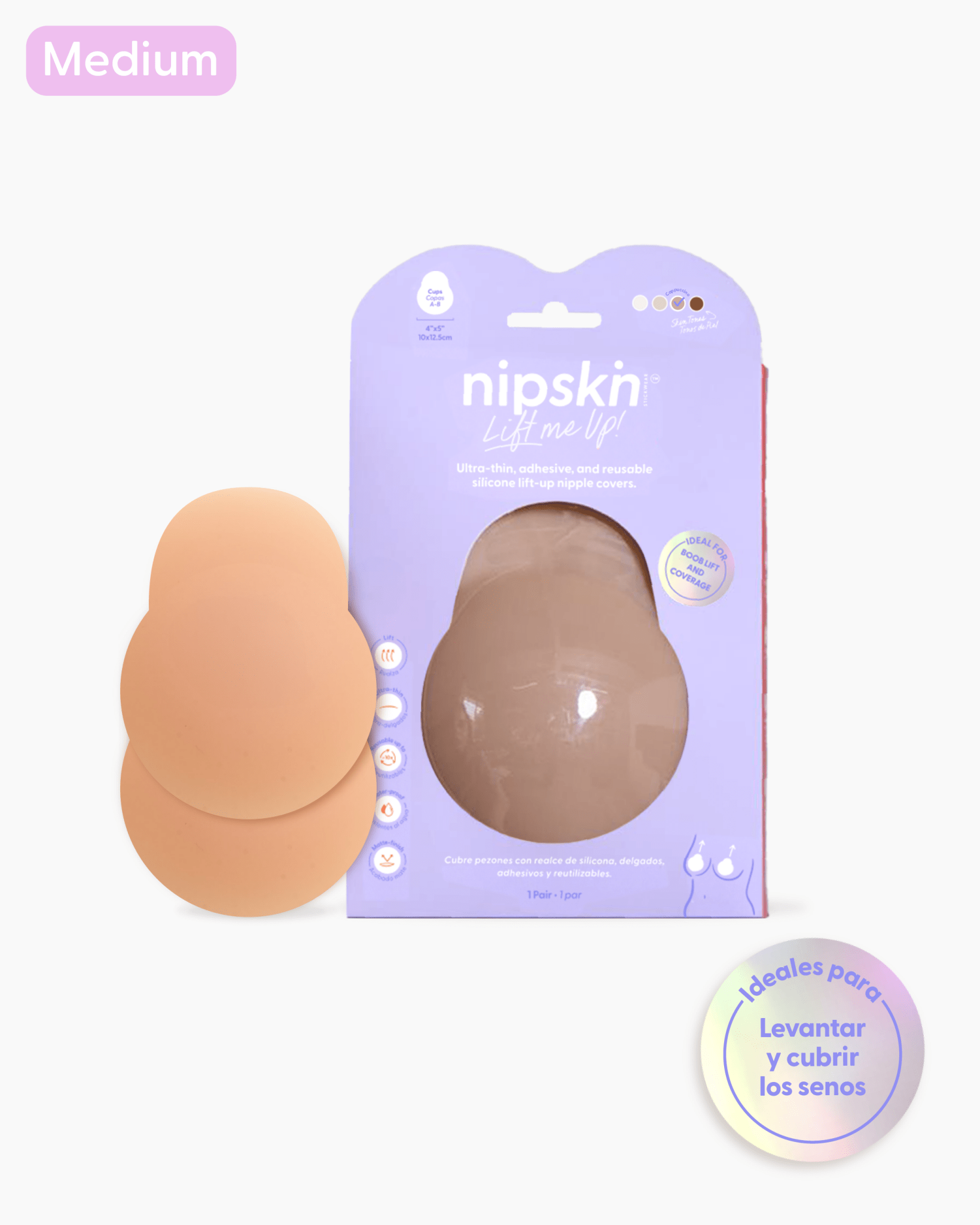 Copas Adhesivas en Silicona Para Levantar busto, Lift Me Up - Nipskin®