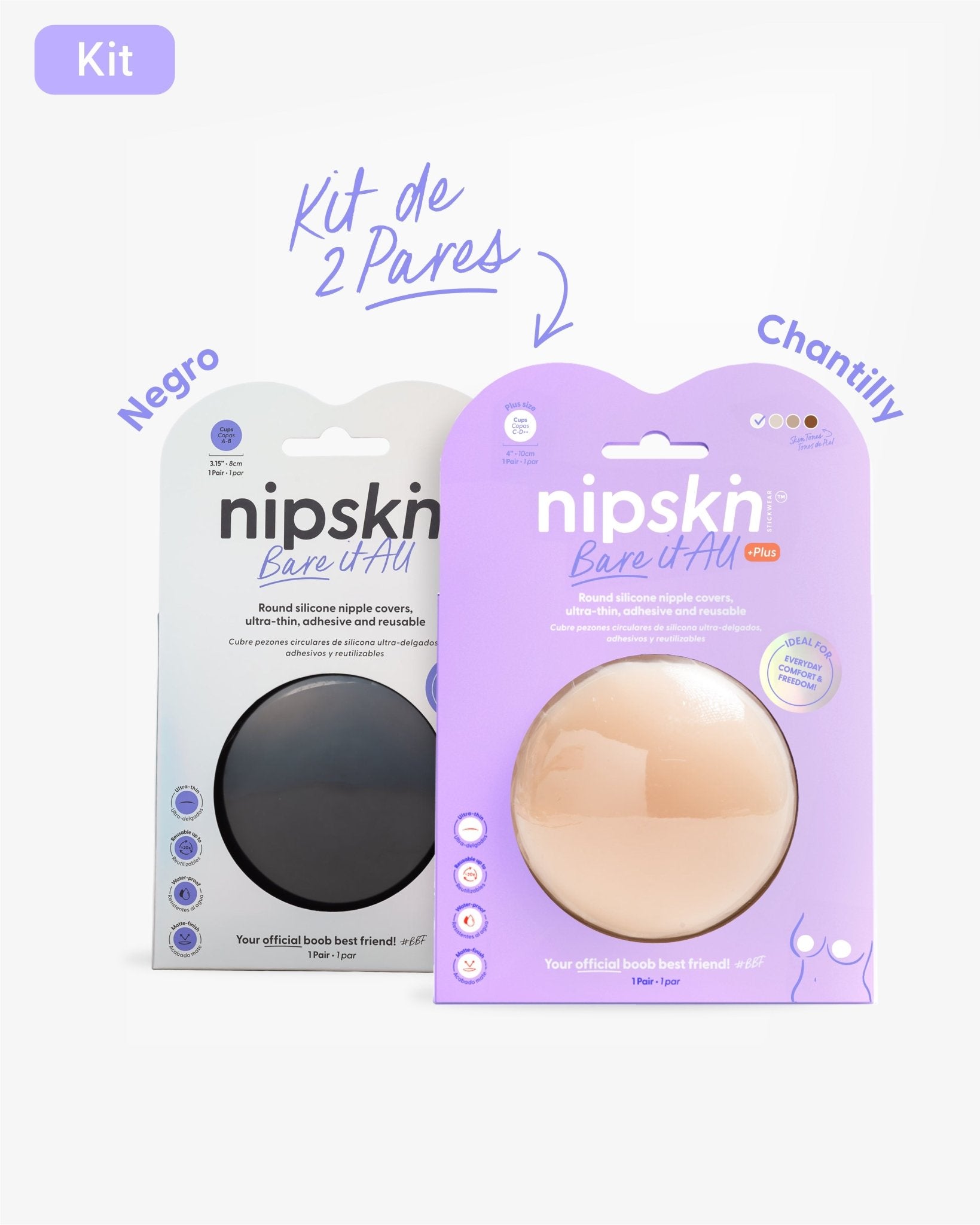 Copas de Silicona para Senos - Nipskin®