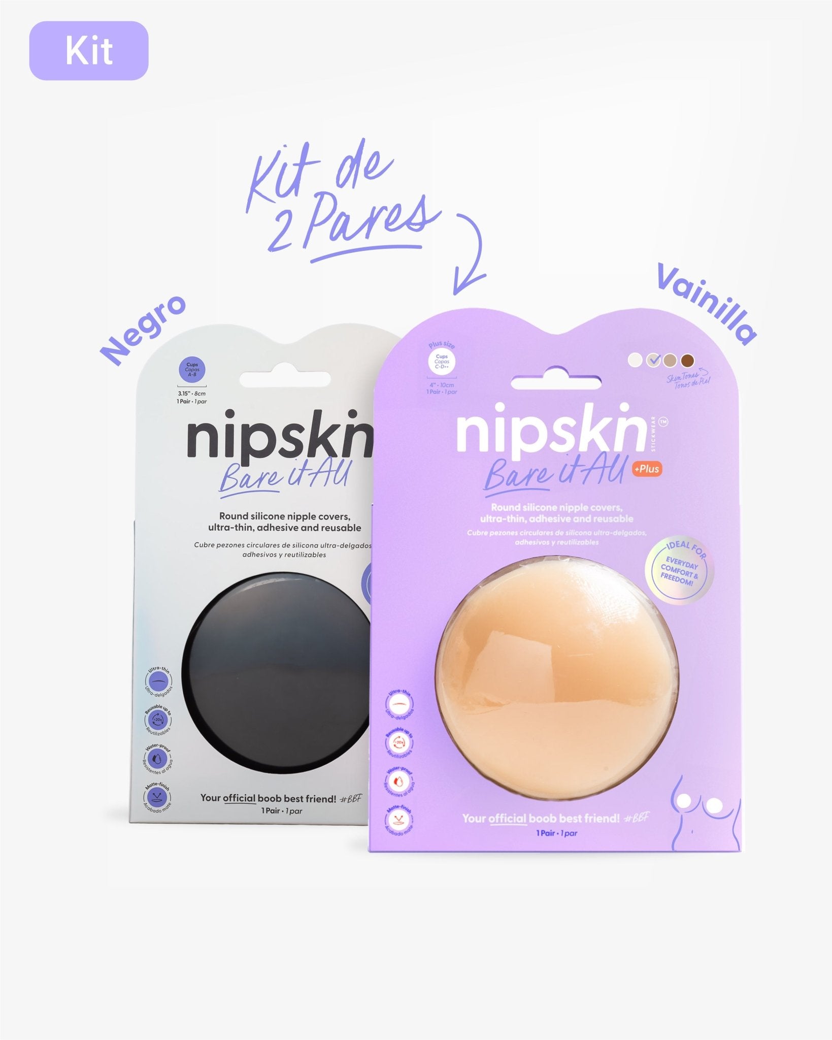 Copas de Silicona para Senos - Nipskin®