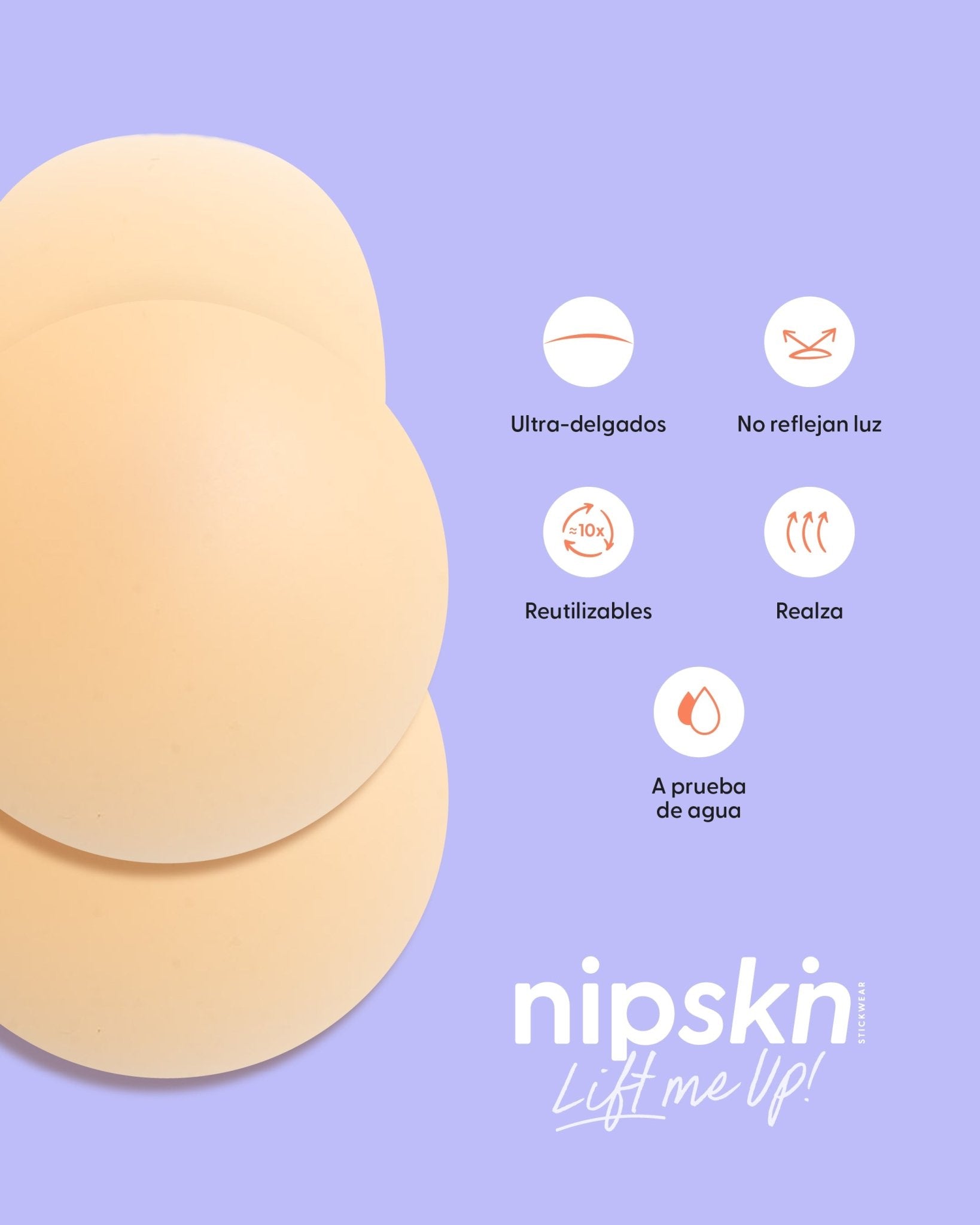 Copas de Silicona para Senos x2 - Nipskin®