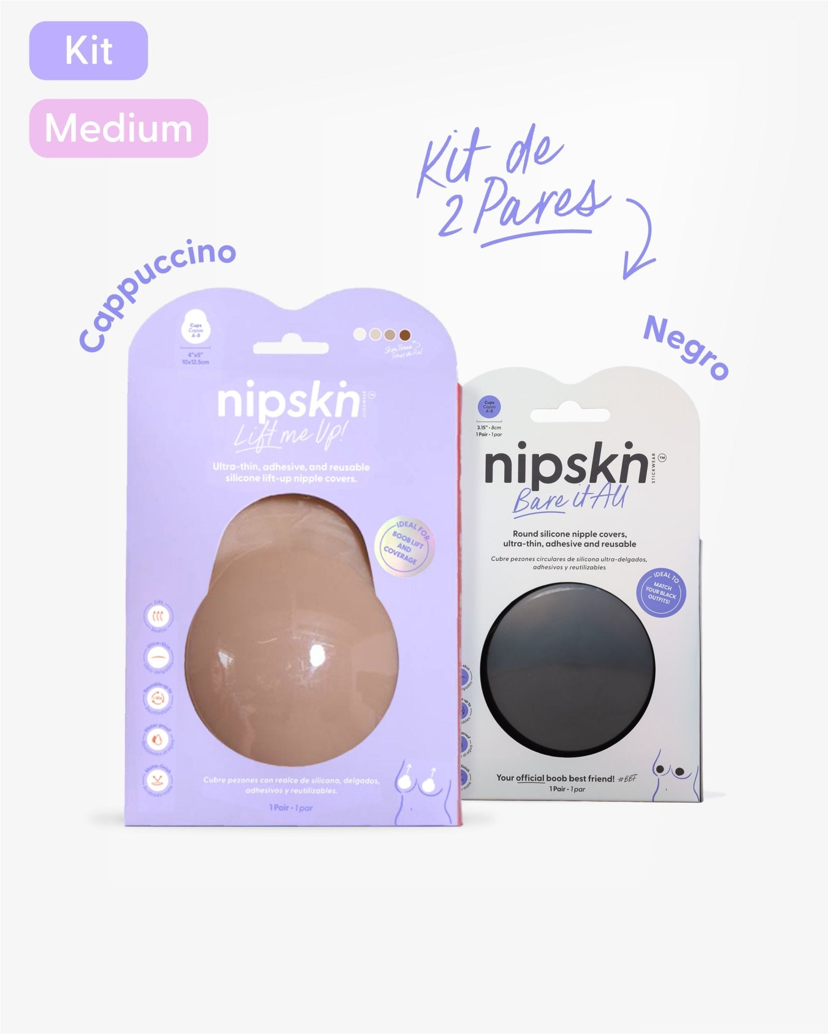 Copas de Silicona para Senos x2 - Nipskin®