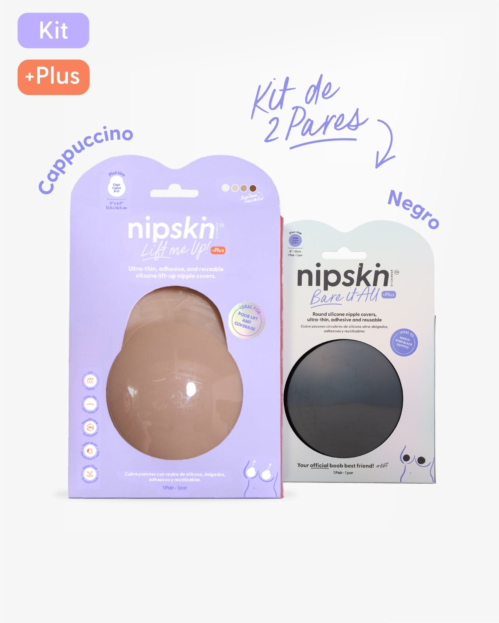 Copas de Silicona para Senos x2 - Nipskin®