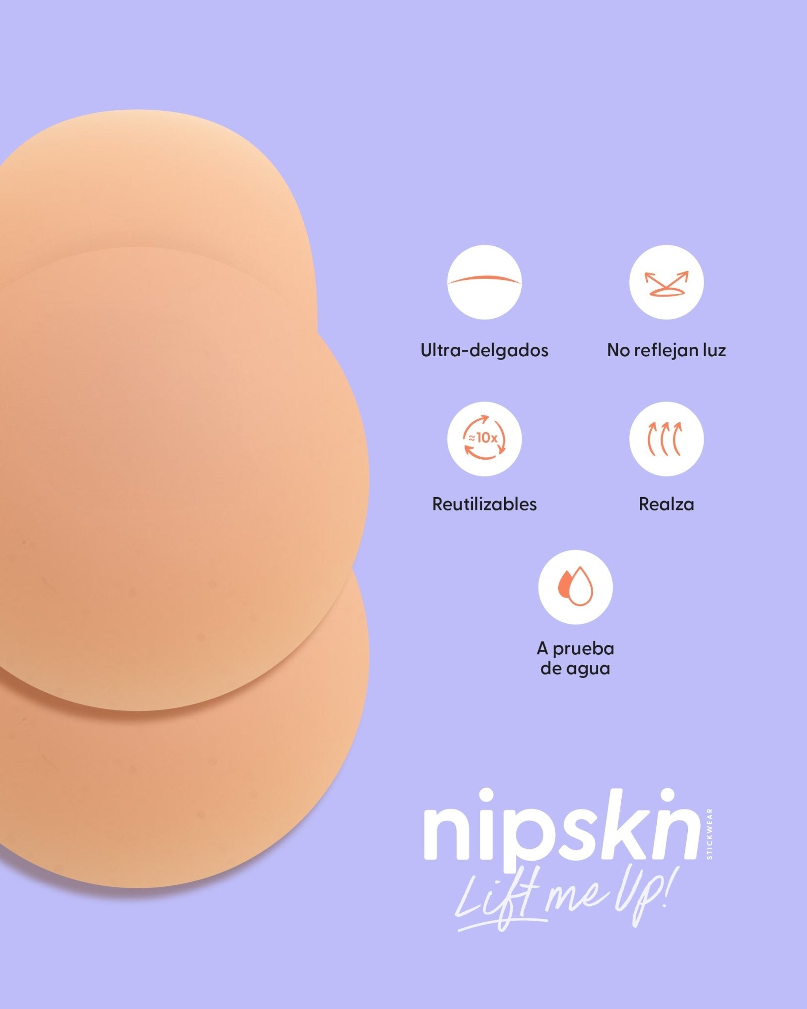 Copas de Silicona para Senos x2 - Nipskin®