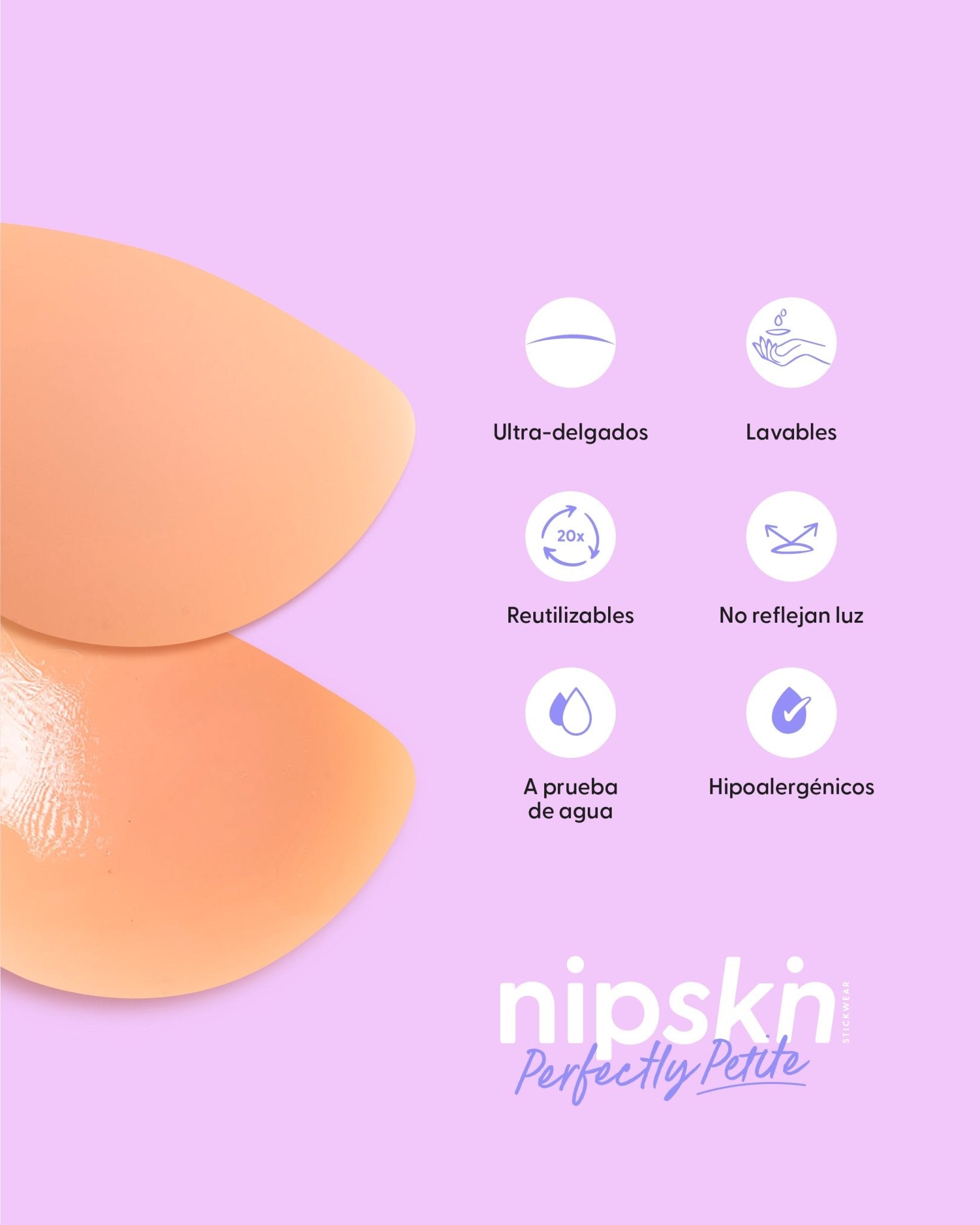 Cubre Pezones de Silicona para Senos Pequeños - Nipskin®