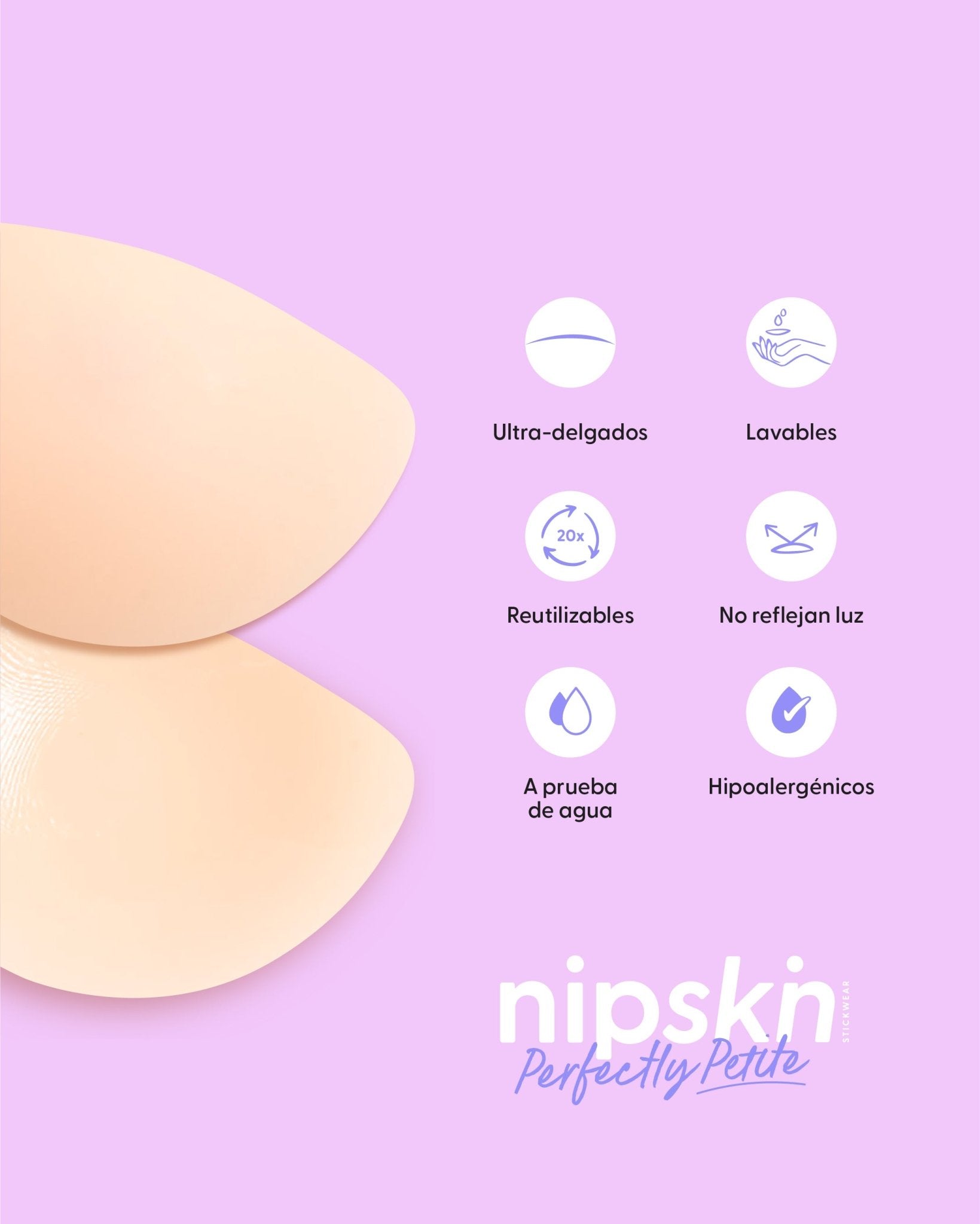 Cubre Pezones de Silicona para Senos Pequeños - Nipskin®