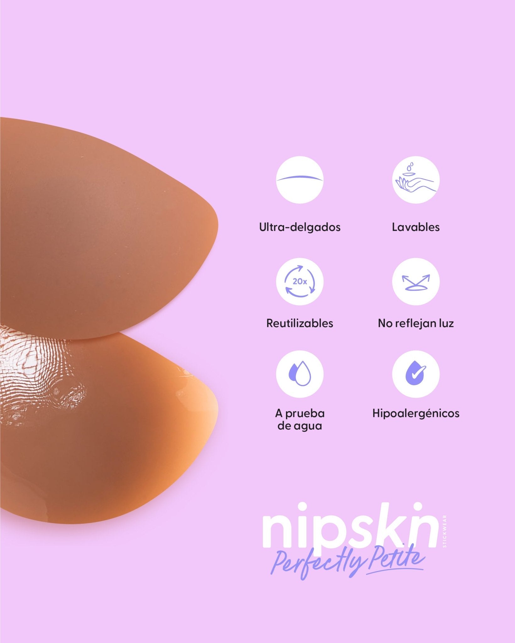 Cubre Pezones de Silicona para Senos Pequeños - Nipskin®