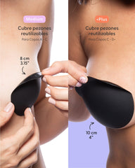 Cubre Pezones Nipskin® Circulares de Silicona Reutilizables - Nipple Cover Black Edition - Nipskin