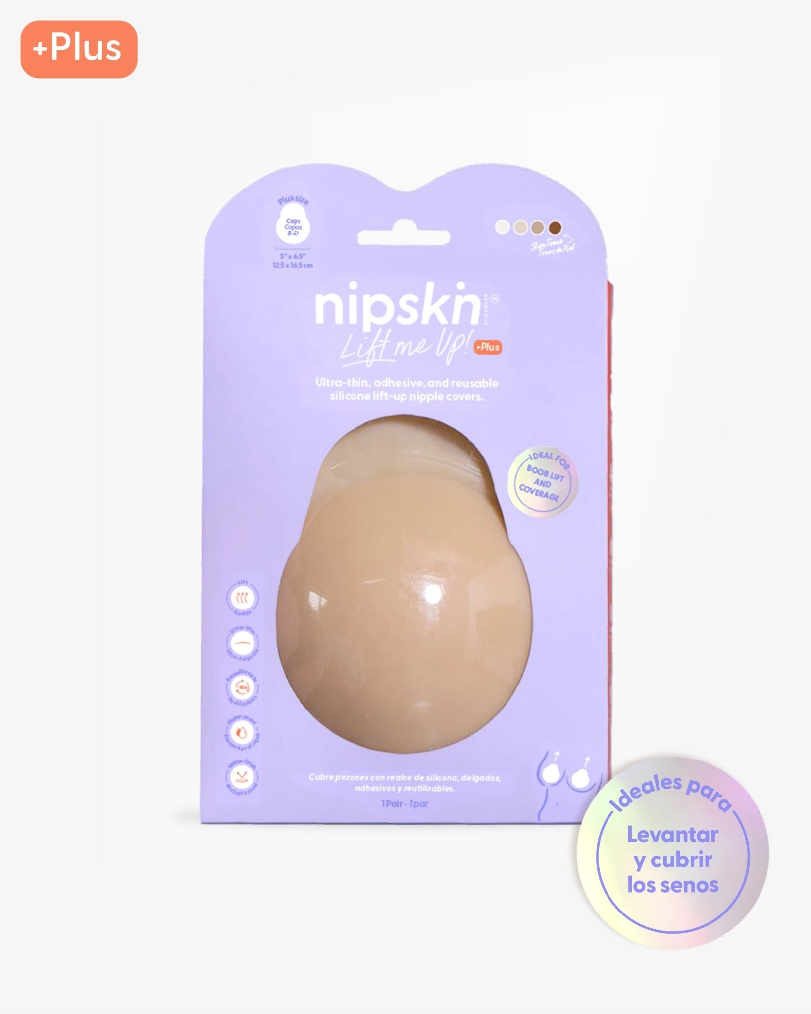 Cubre Pezones para Realce de Silicona Reutilizables - Lift me up - Nipskin