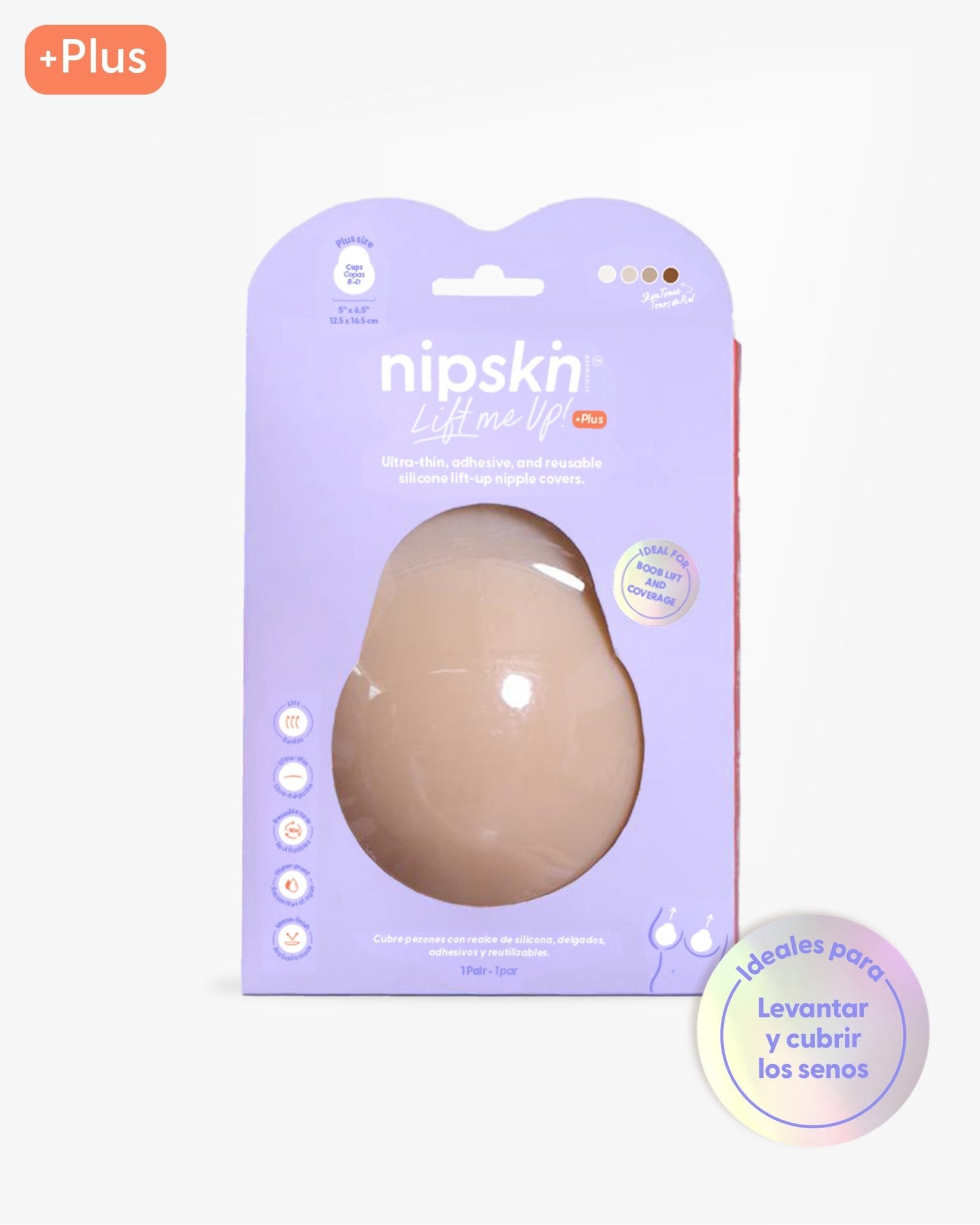 Cubre Pezones para Realce de Silicona Reutilizables - Lift me up - Nipskin