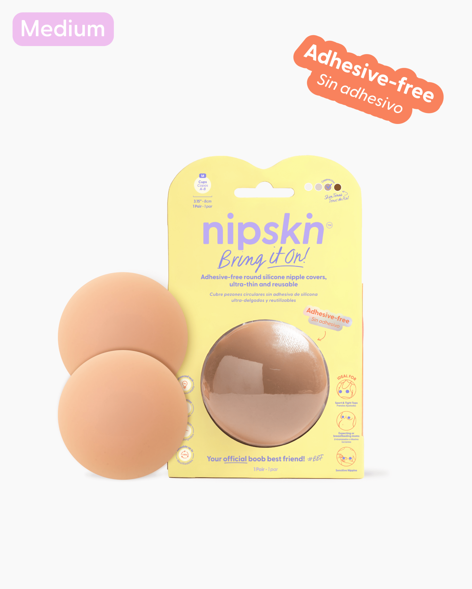 Cubre pezones Sin Adhesivo Reutilizables, Bring It On | Nipskin®