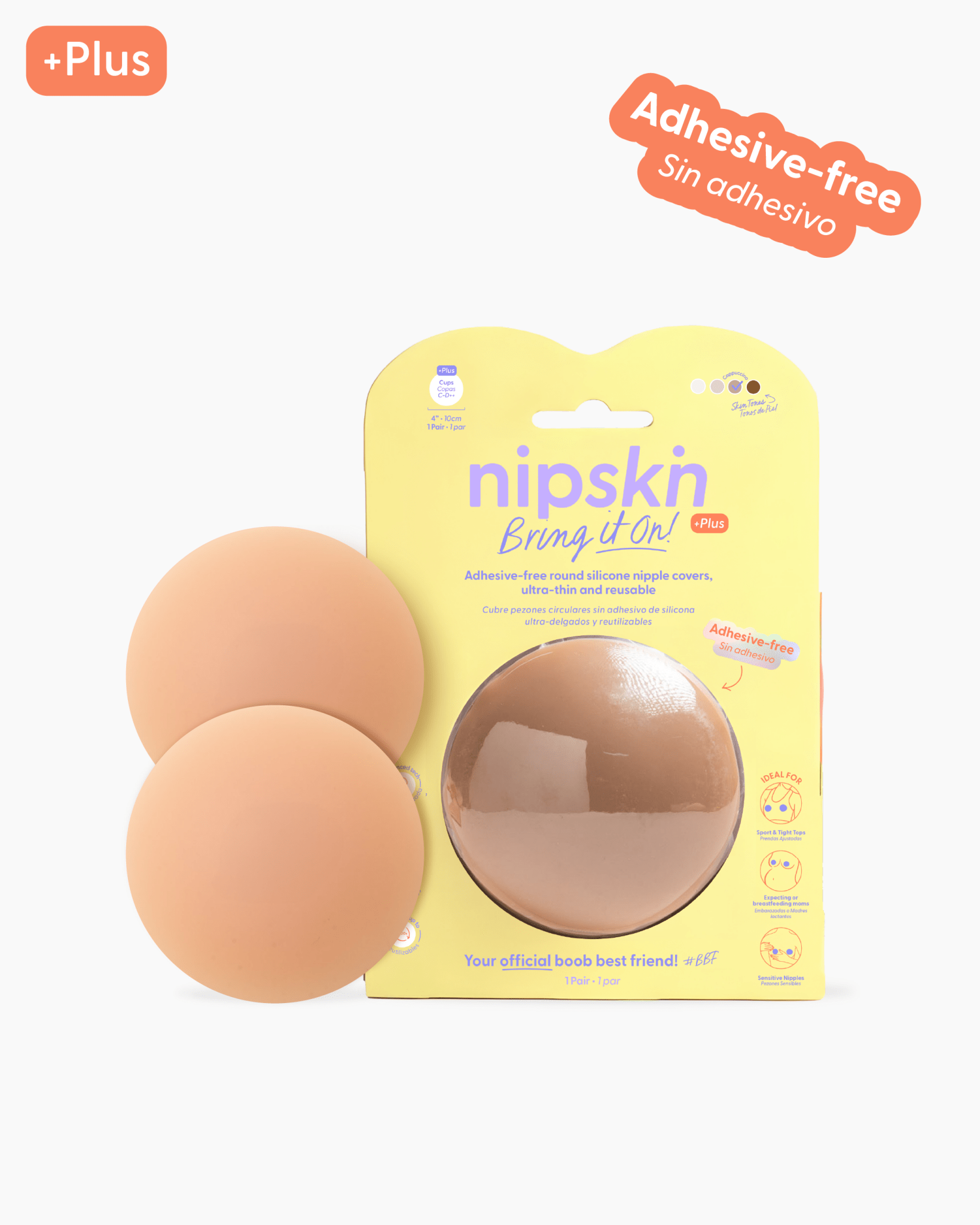 Cubre pezones Sin Adhesivo Reutilizables, Bring It On | Nipskin®