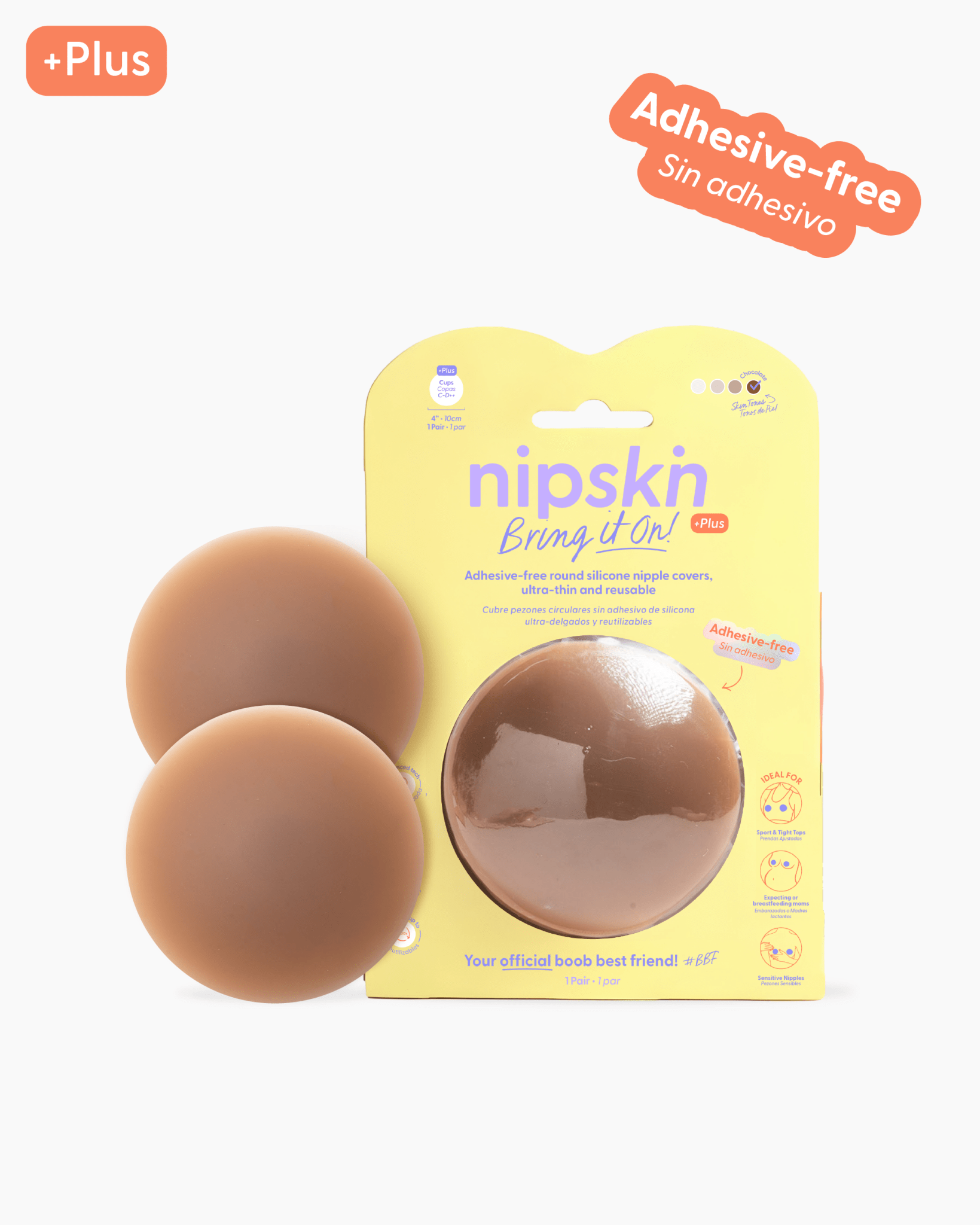 Cubre pezones Sin Adhesivo Reutilizables, Bring It On | Nipskin®