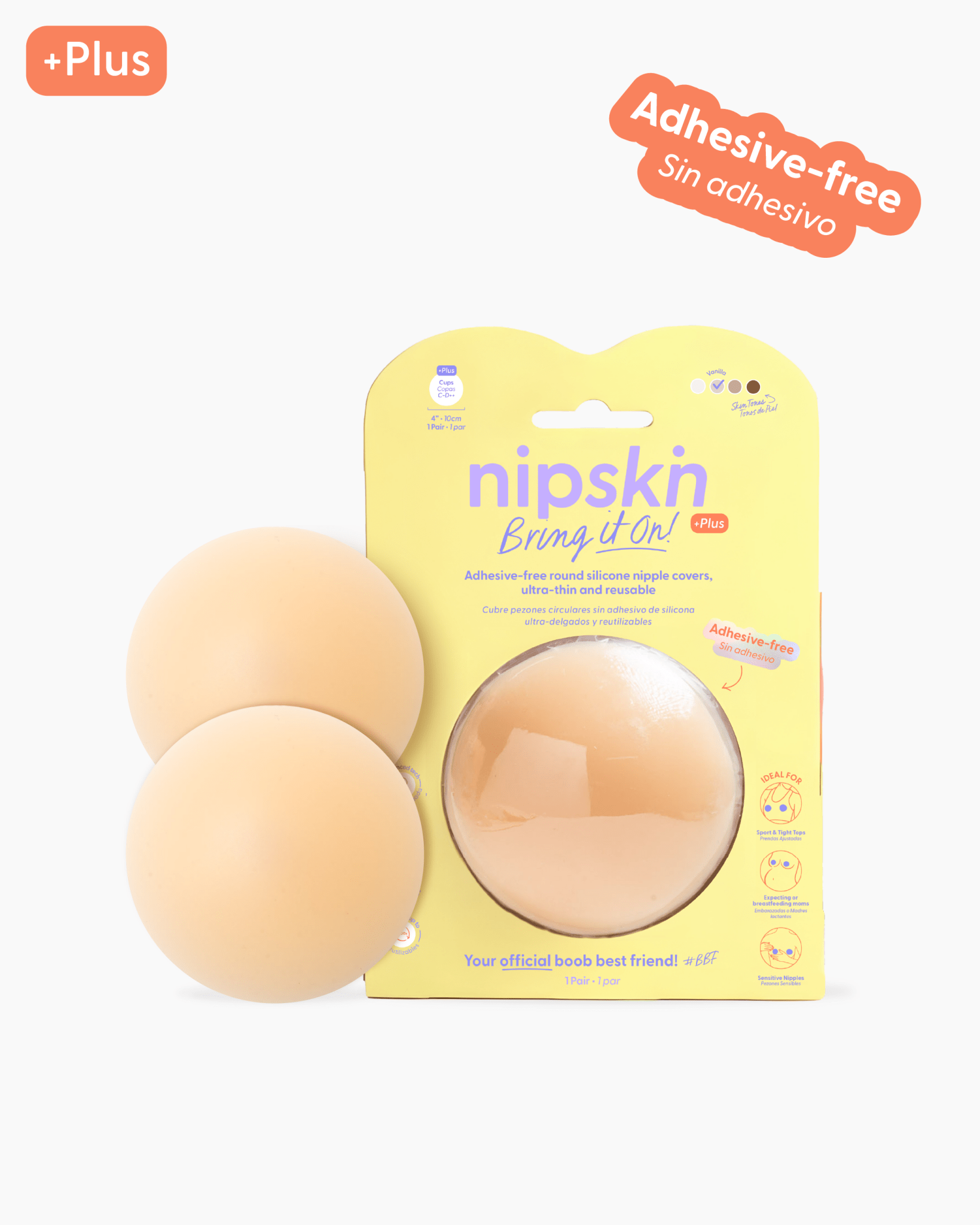 Cubre pezones Sin Adhesivo Reutilizables, Bring It On | Nipskin®
