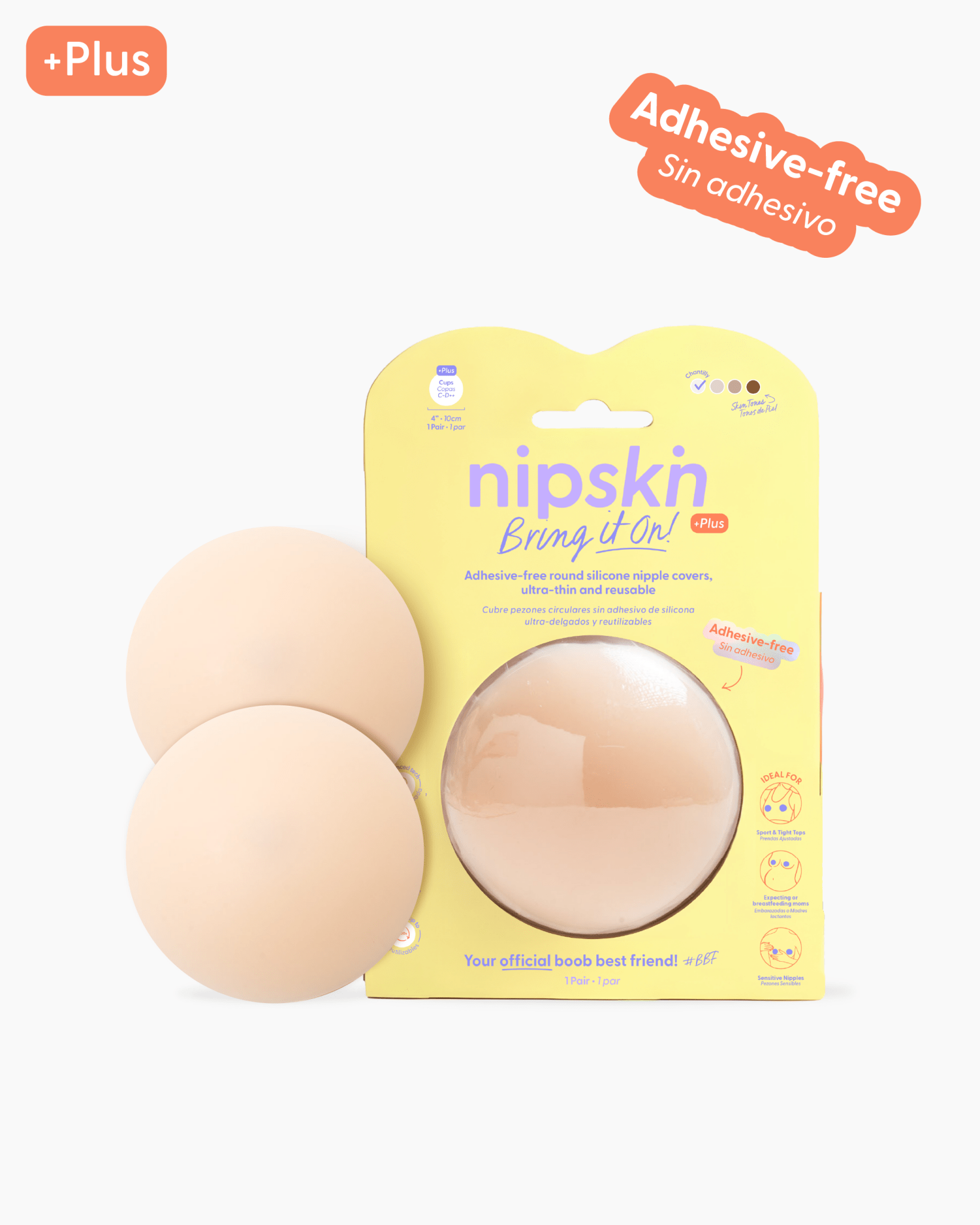 Cubre pezones Sin Adhesivo Reutilizables, Bring It On | Nipskin®