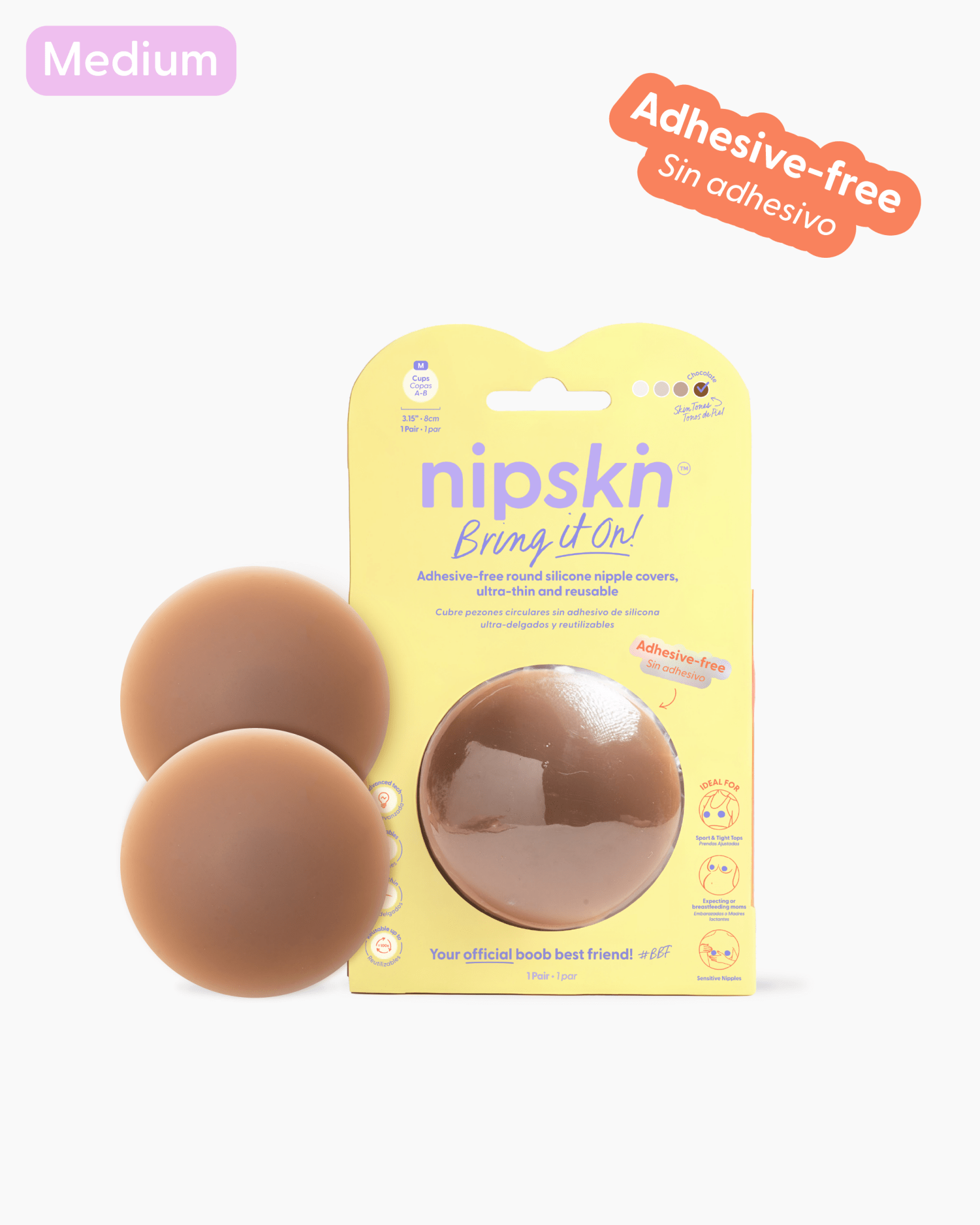 Cubre pezones Sin Adhesivo Reutilizables, Bring It On | Nipskin®